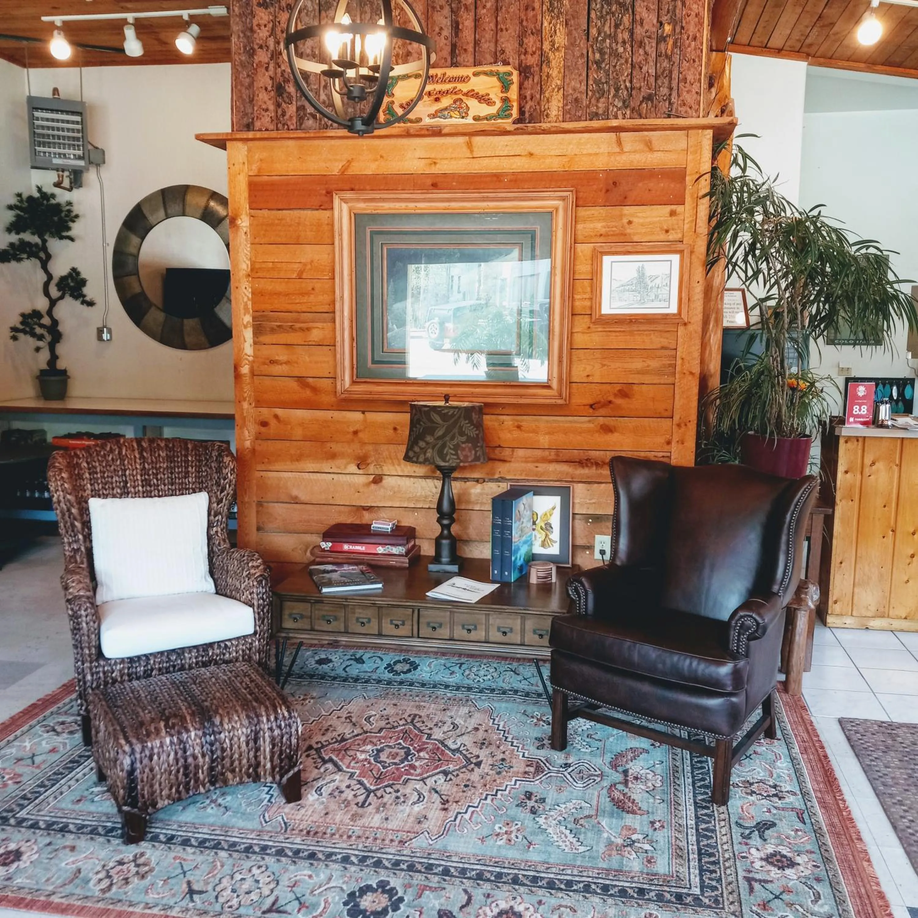 Lobby or reception in Lone Eagle Lodge