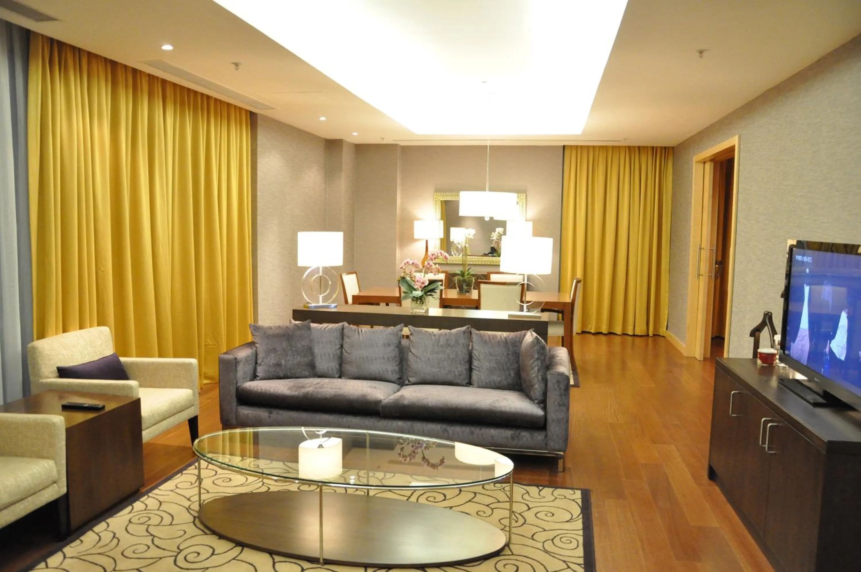 Seating area in Hotel Grand Swiss