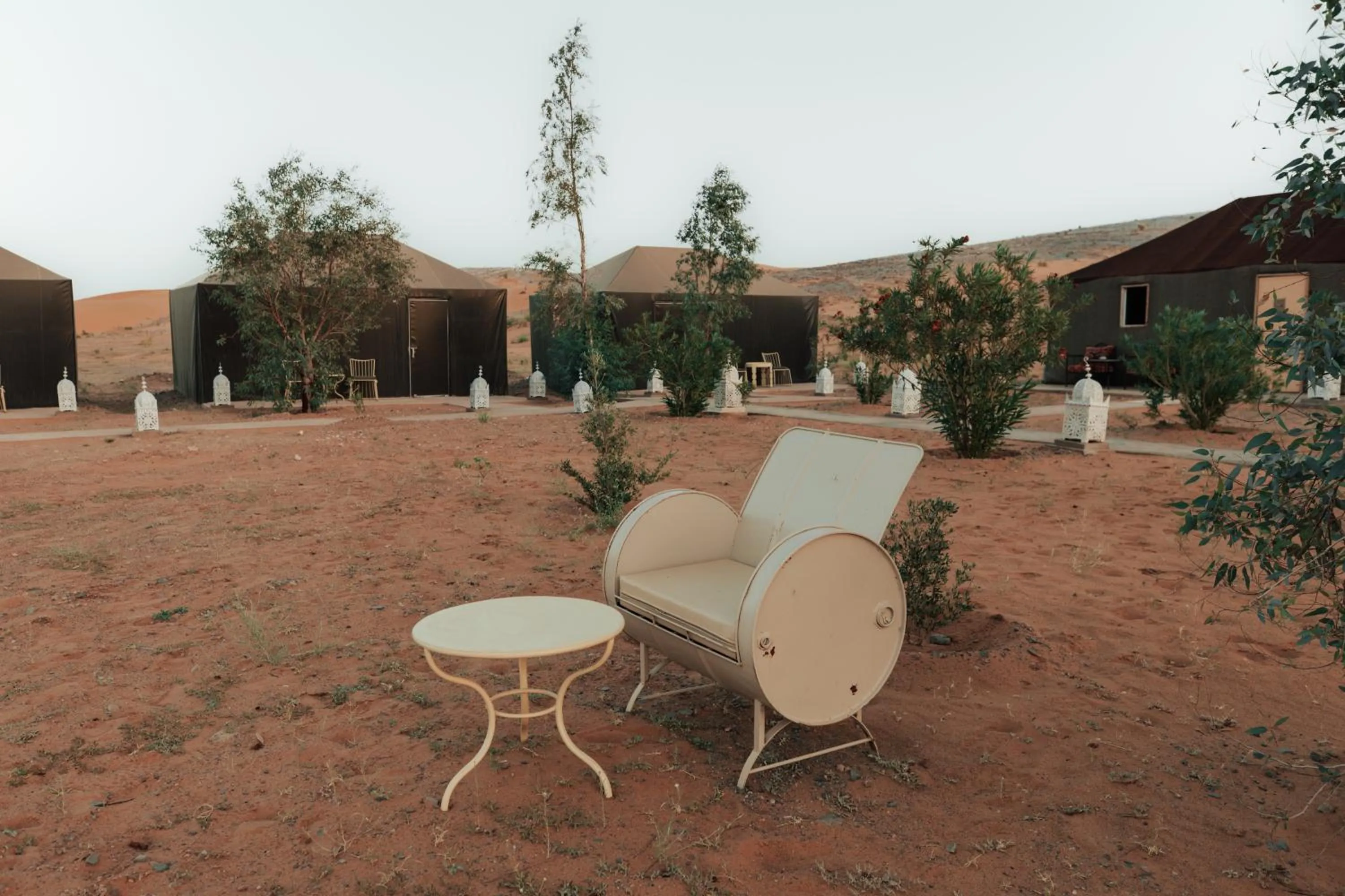 Patio in Tassili Luxury Desert Camp