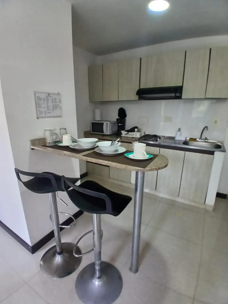 Kitchen or kitchenette in Hotel Plaza Norte Cali