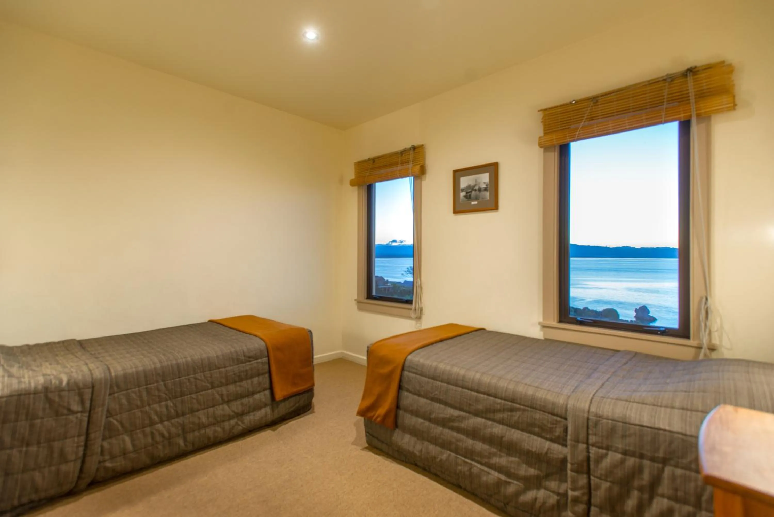 Bed in The Wheelhouse Inn