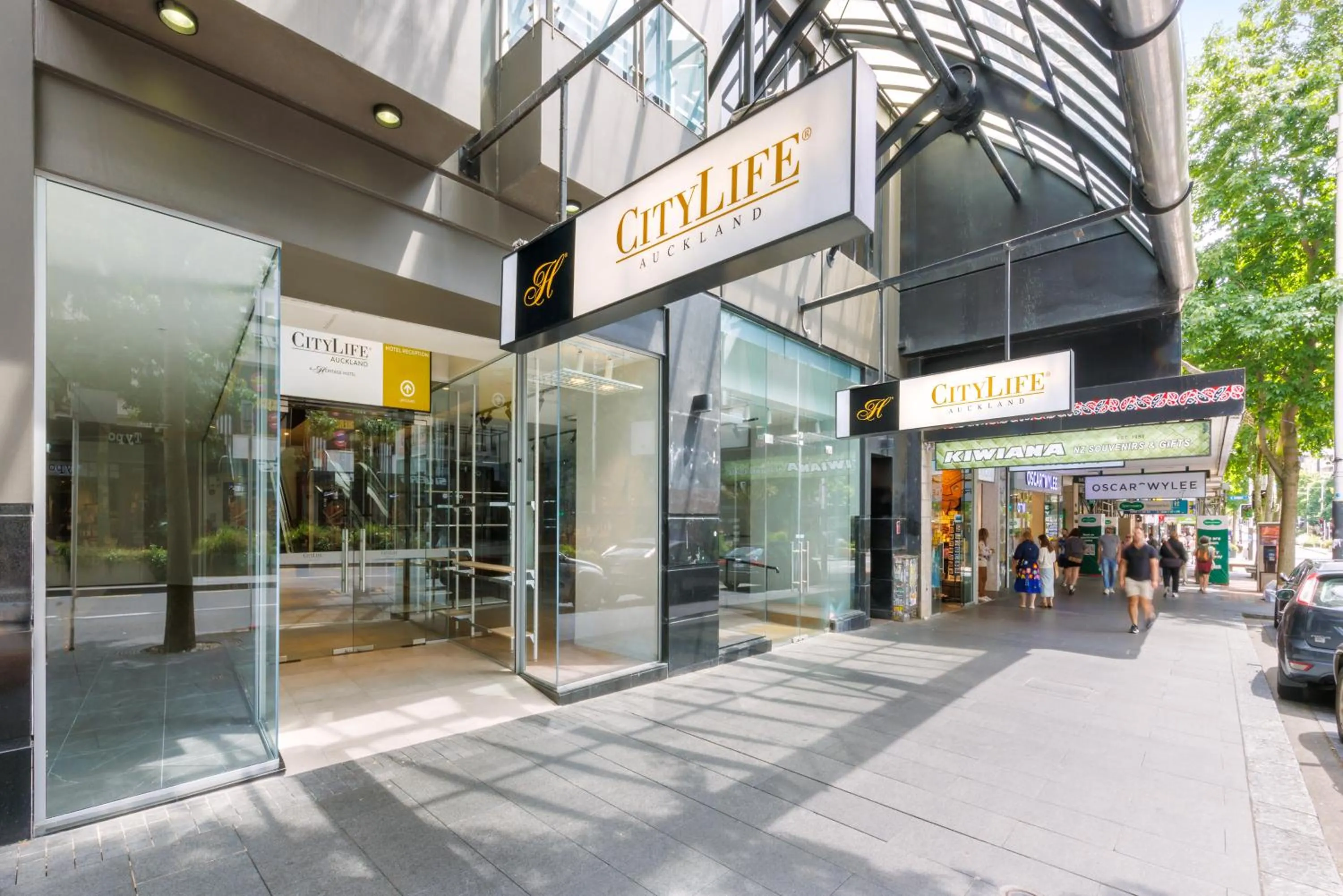 Facade/entrance in CityLife Auckland