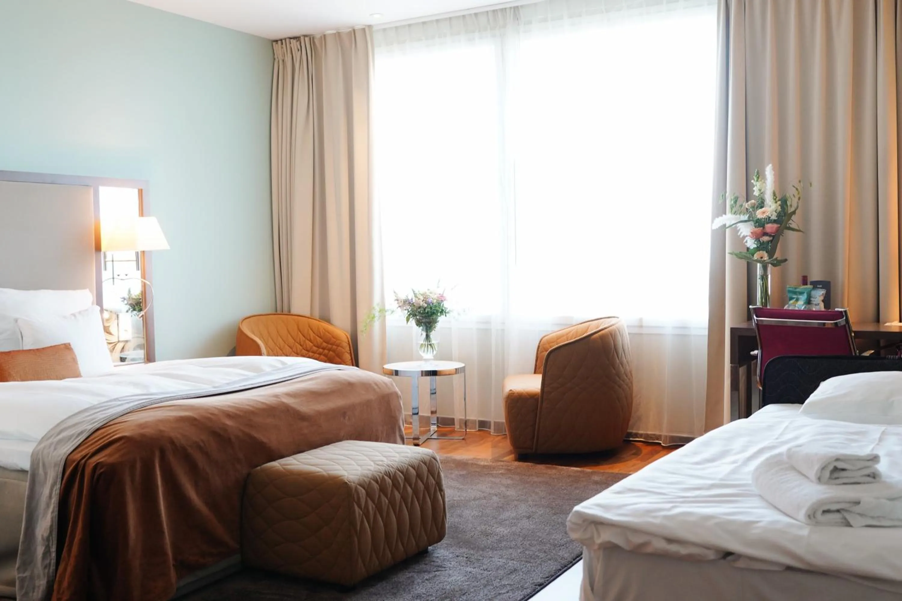 Photo of the whole room, Bed in Clarion Hotel Arlanda Airport Terminal