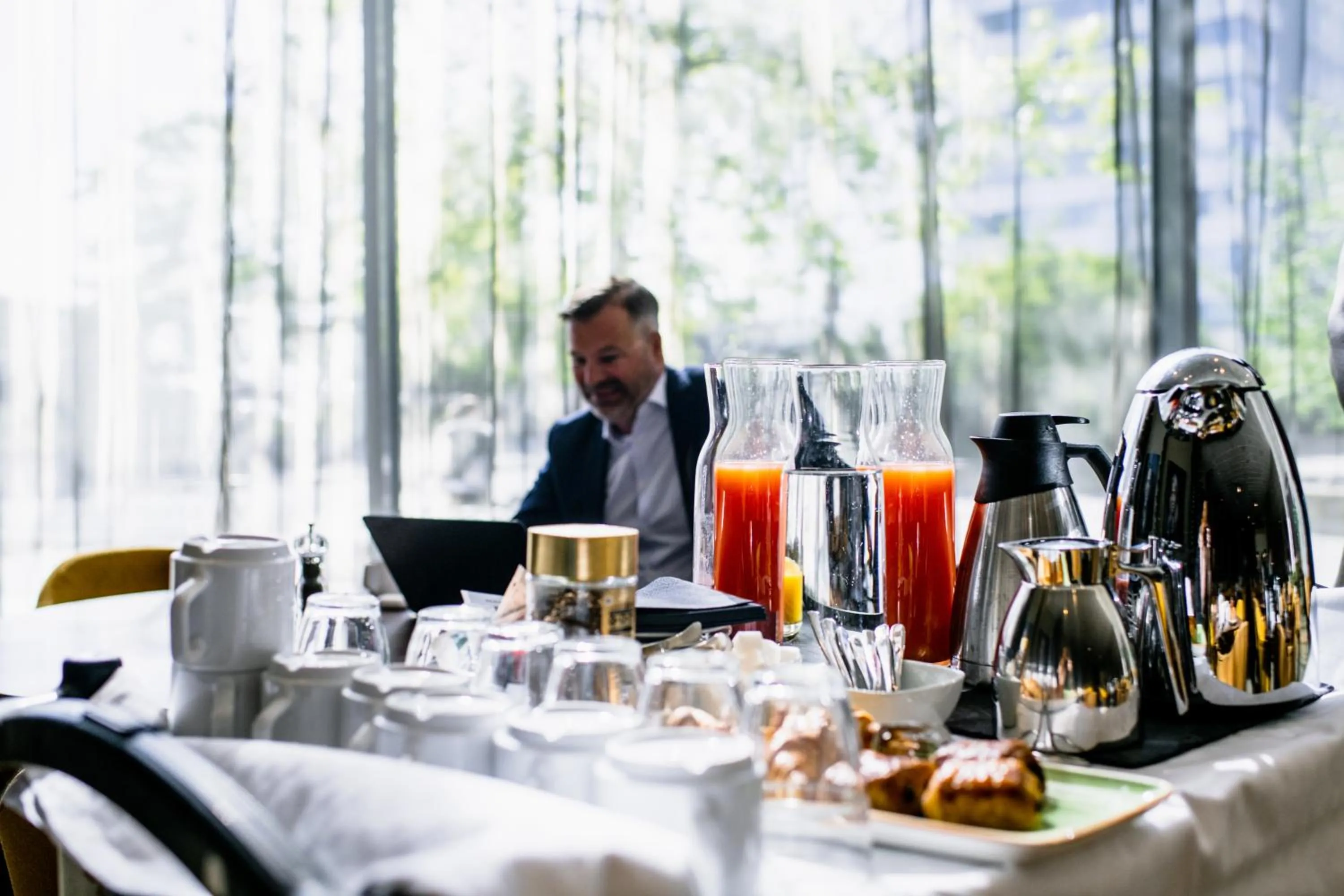 People in Clarion Hotel Arlanda Airport Terminal