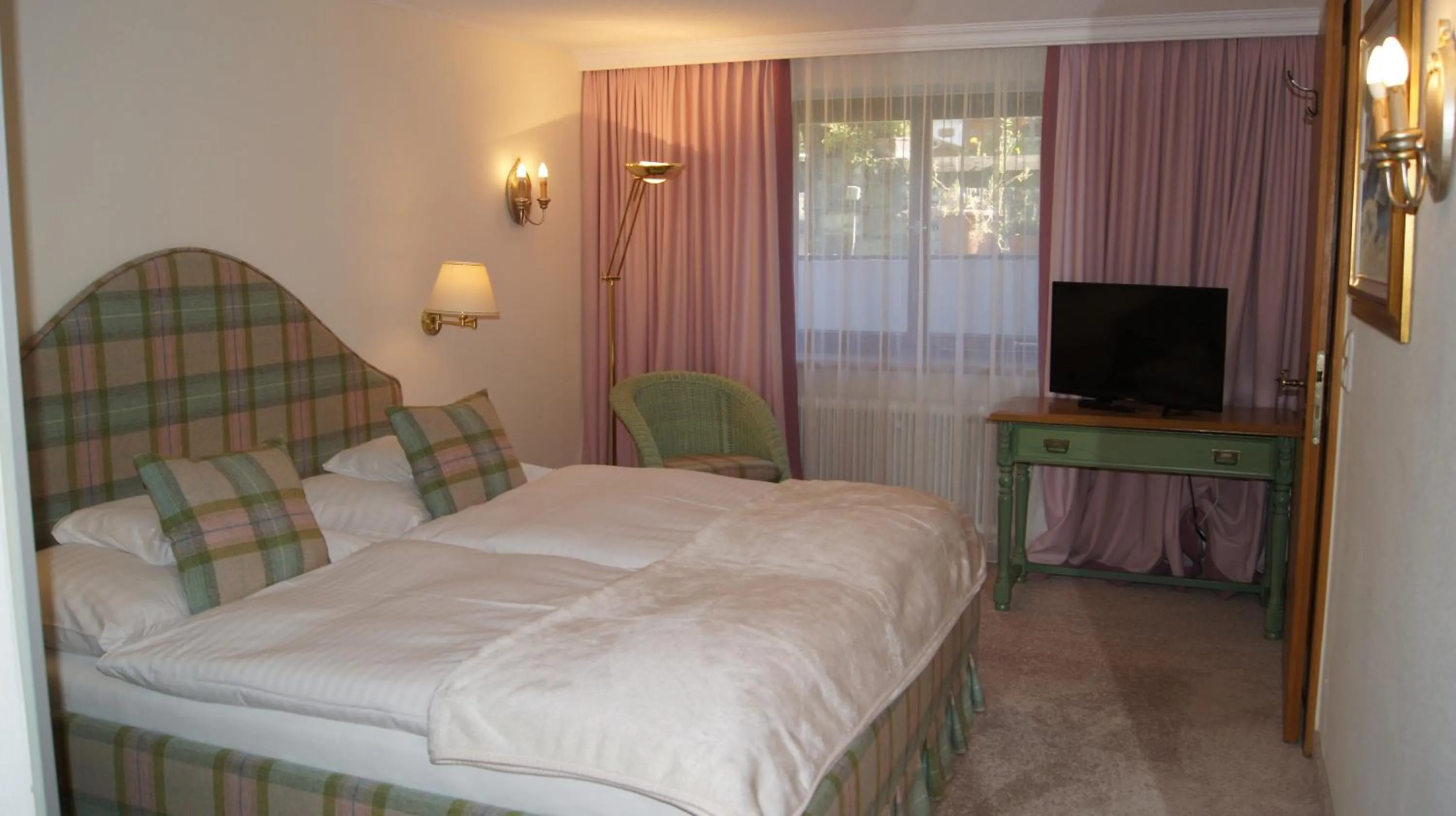 Decorative detail, Bed in Pension Hartenfels