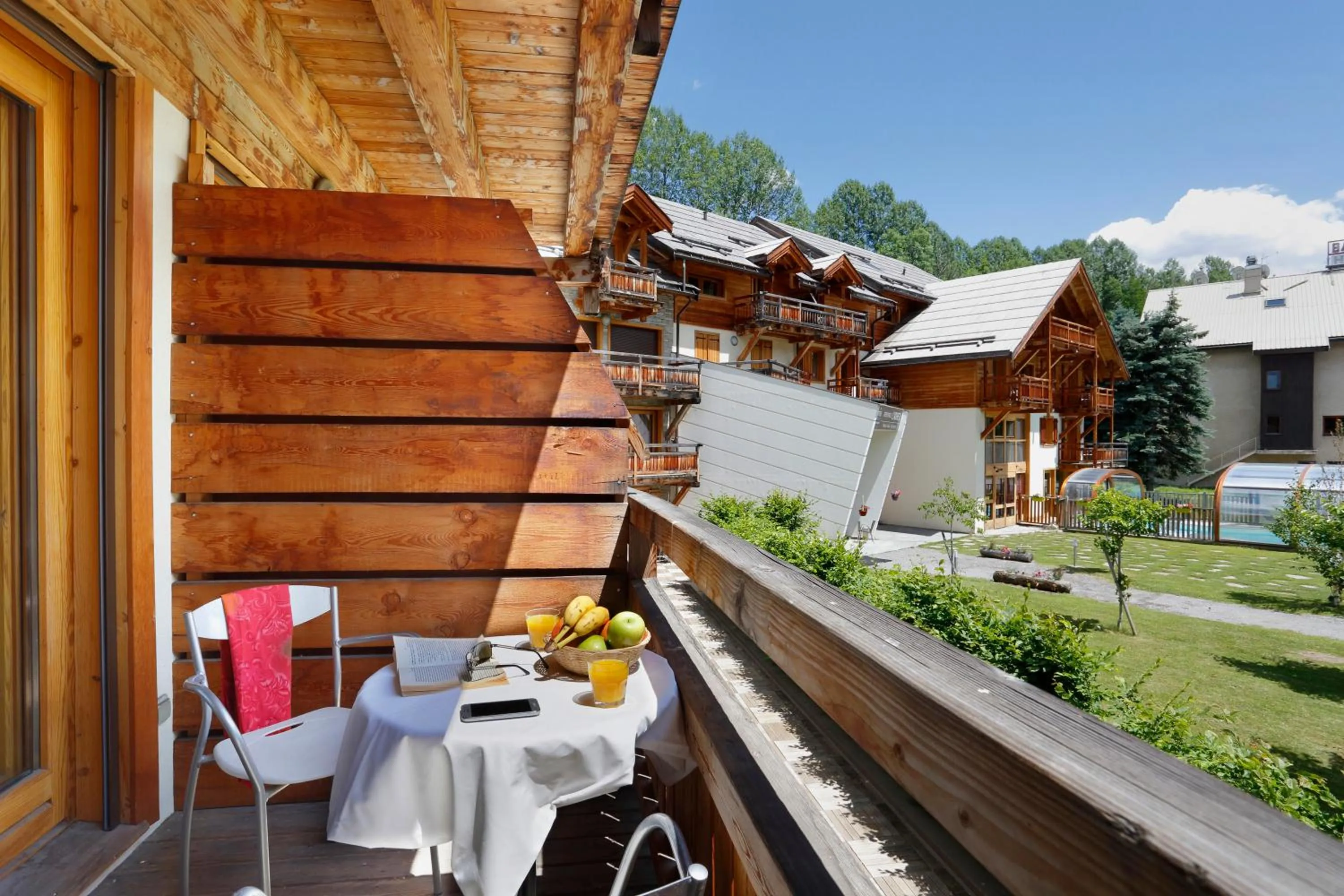 Balcony/Terrace in Résidence Néméa Le Grand Lodge