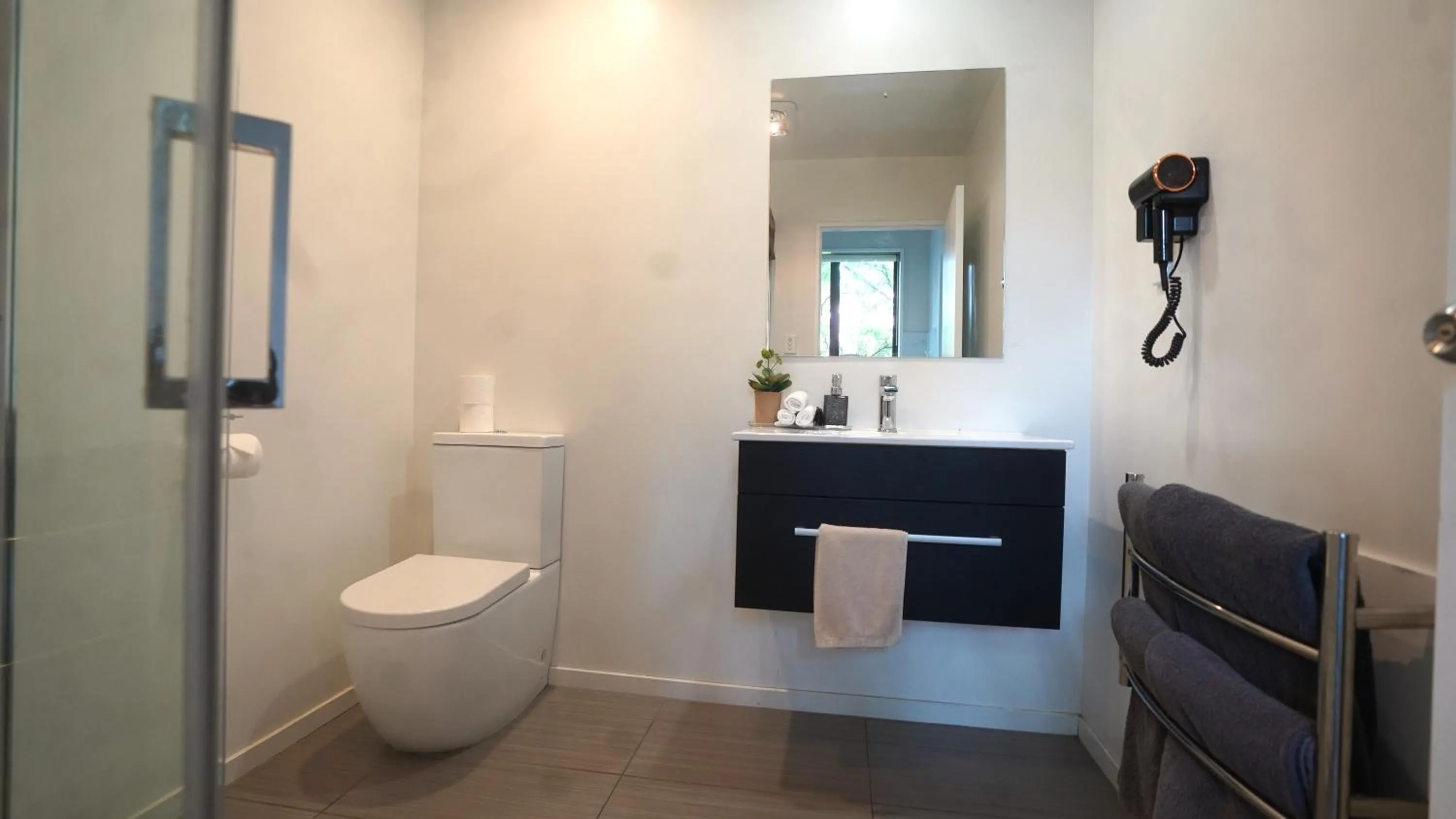 Toilet in Abbey Motor Lodge