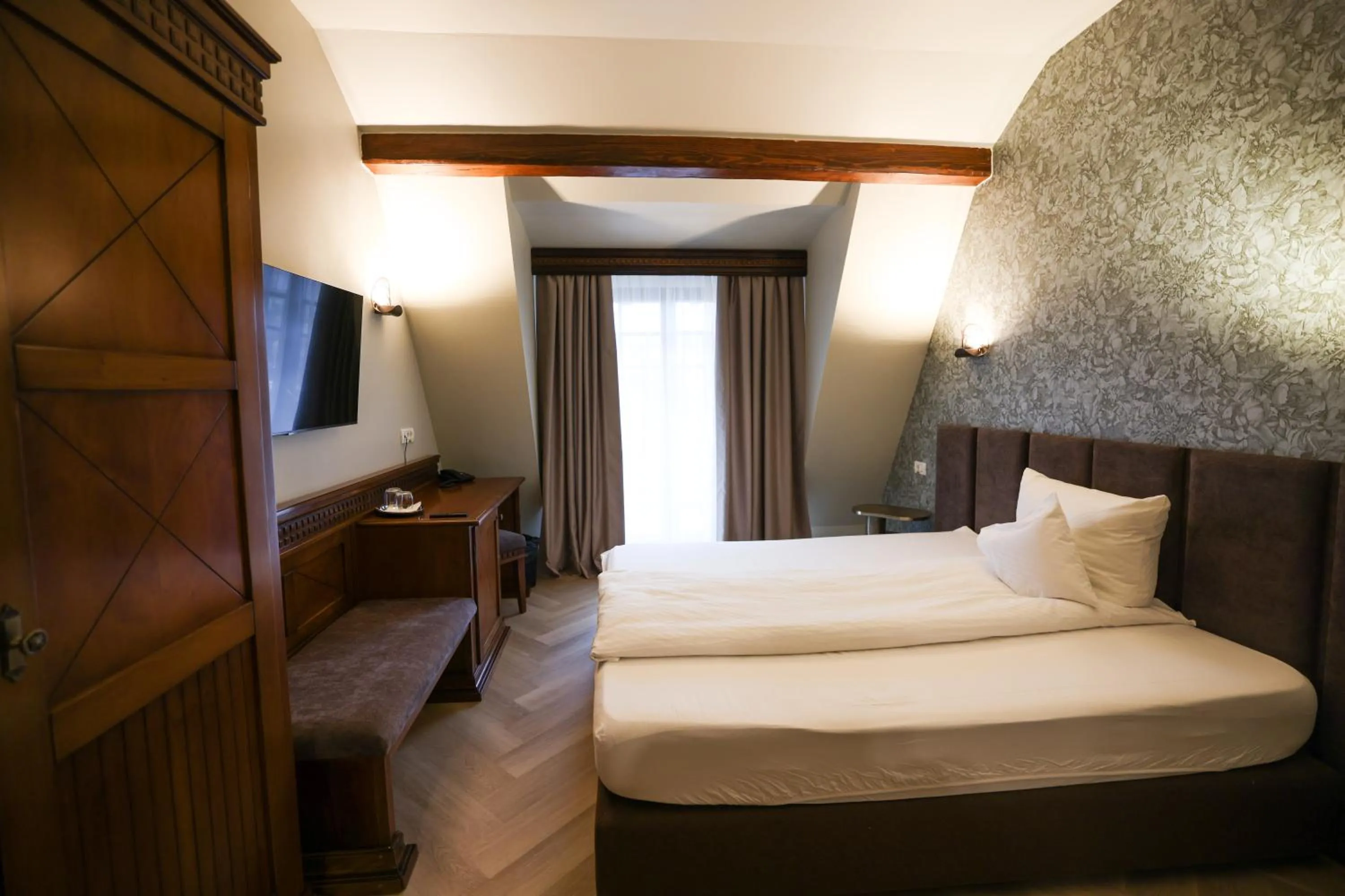 Photo of the whole room, Bed in Pensiunea Nora