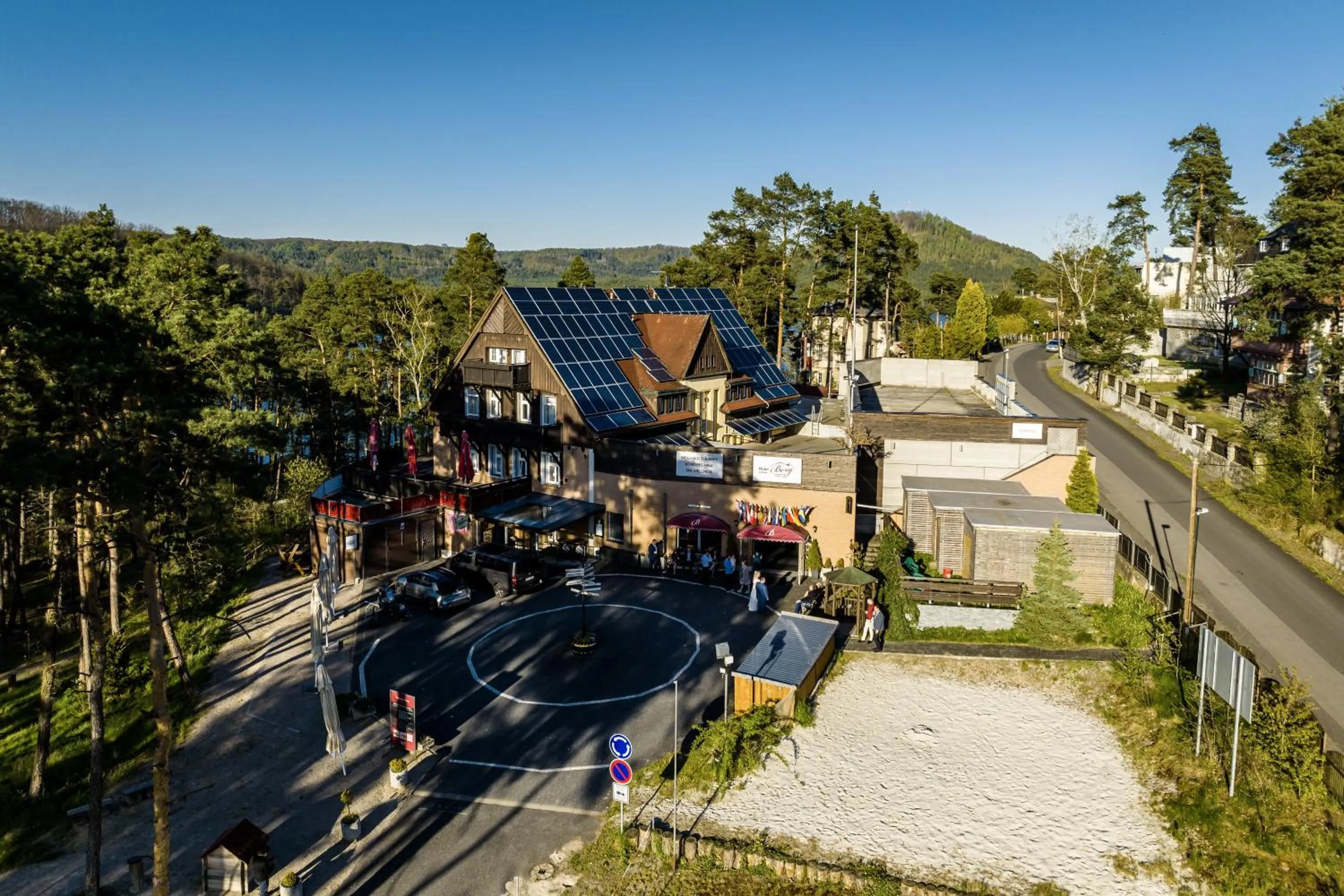 Bird's eye view in Hotel Berg