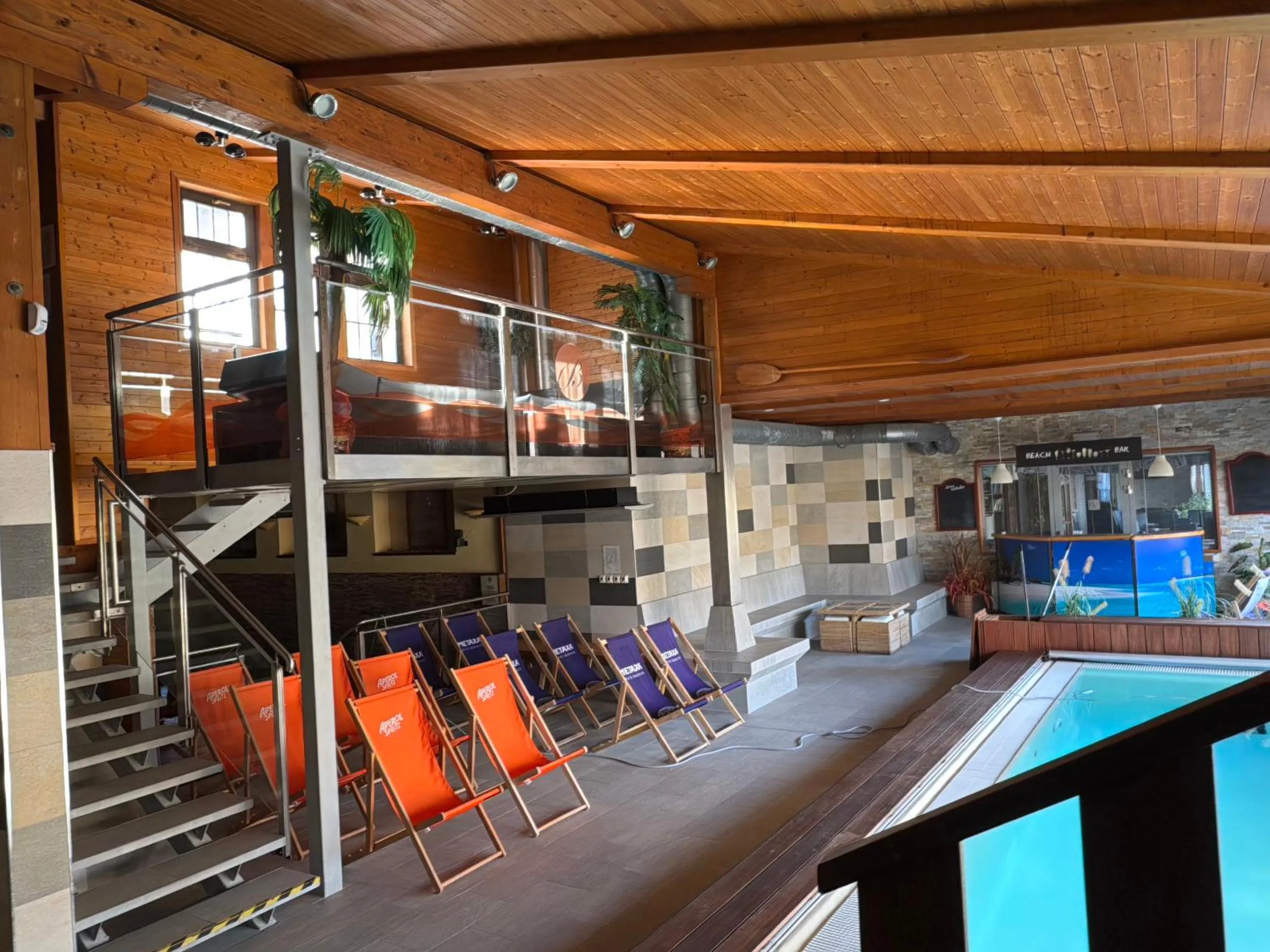 Pool view in Hotel Berg