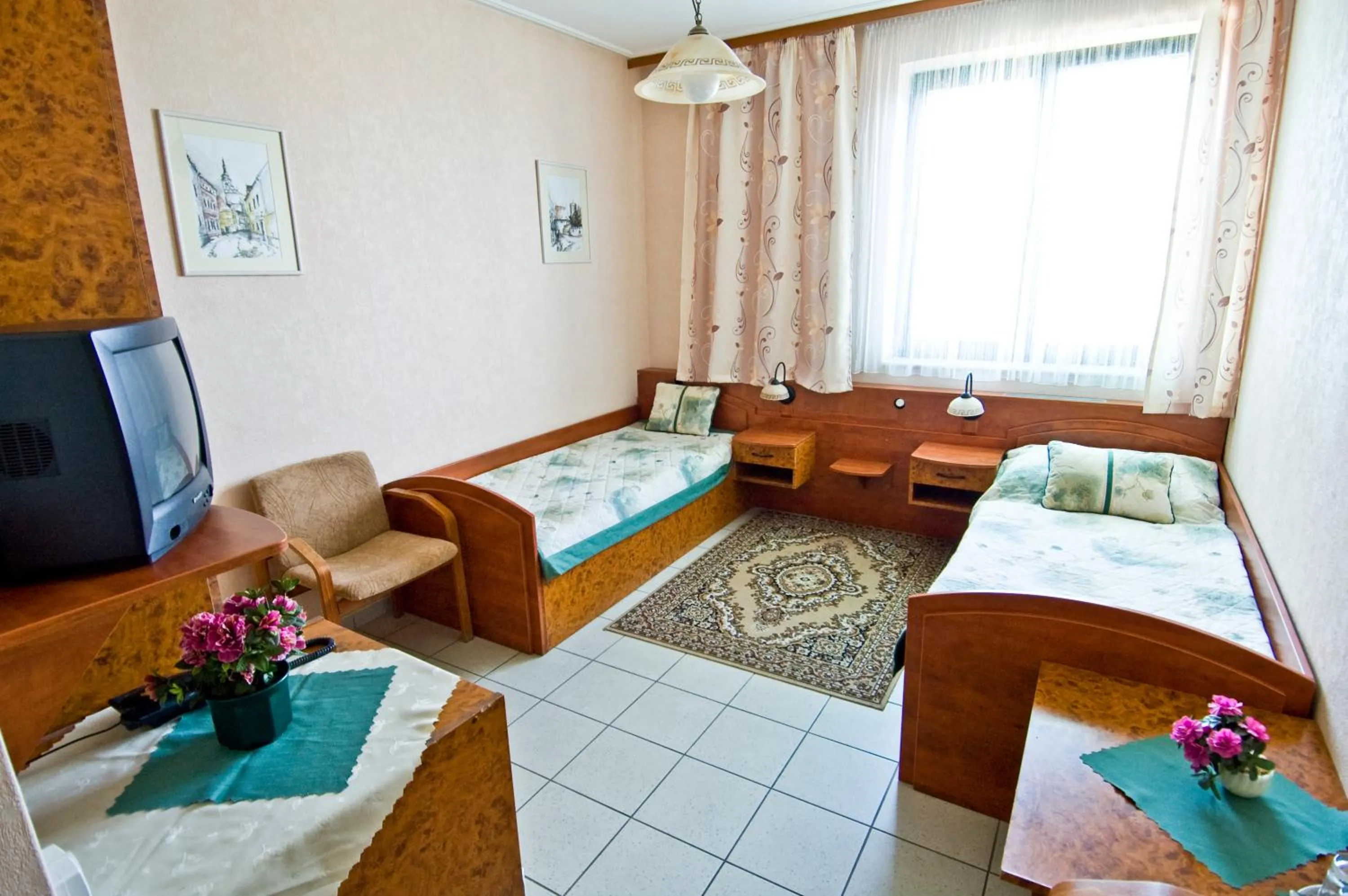 Decorative detail, Bed in Hotel Relax u Drsů