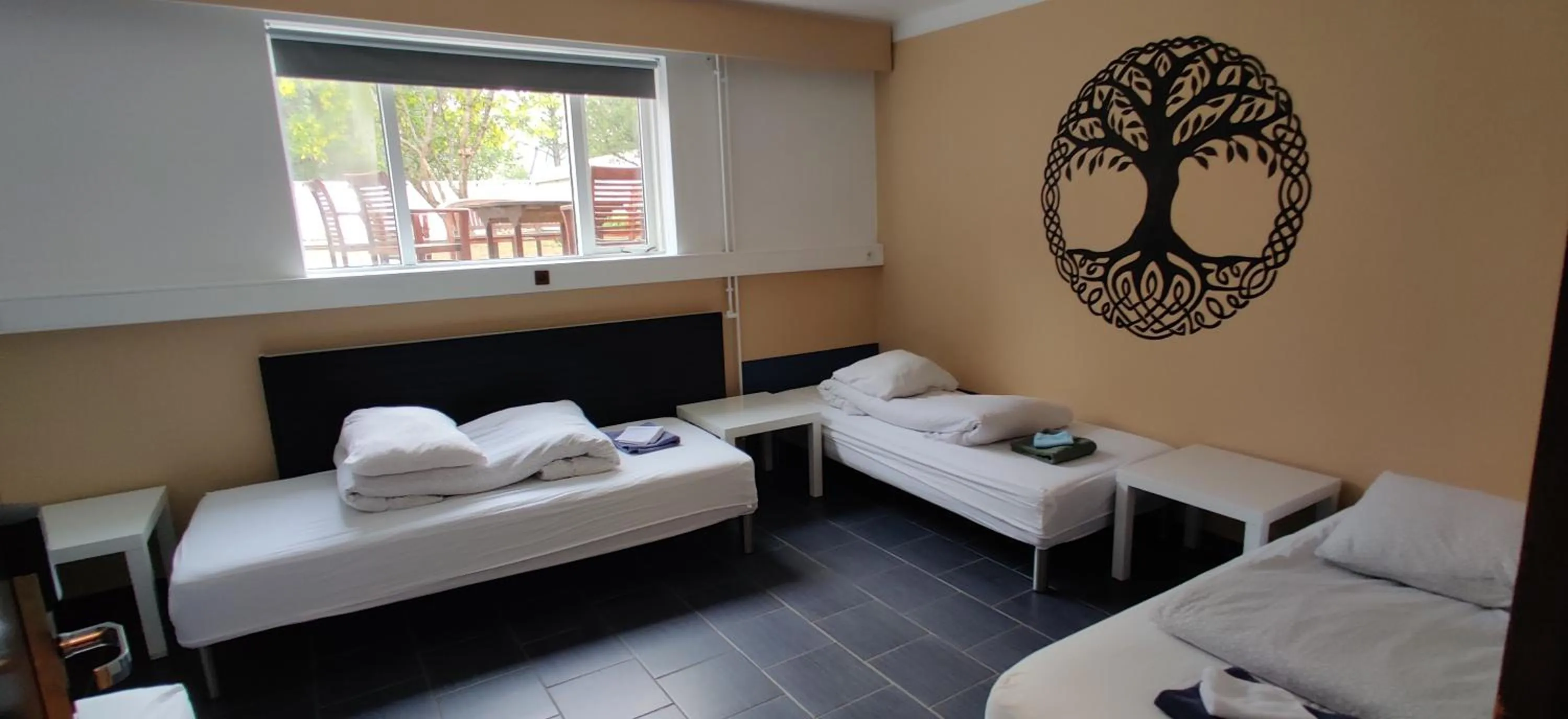 Quadruple Room with Shared Bathroom in Selfoss Hostel