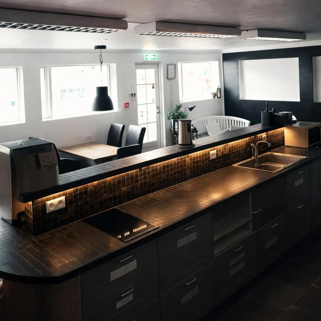 kitchen in Selfoss Hostel