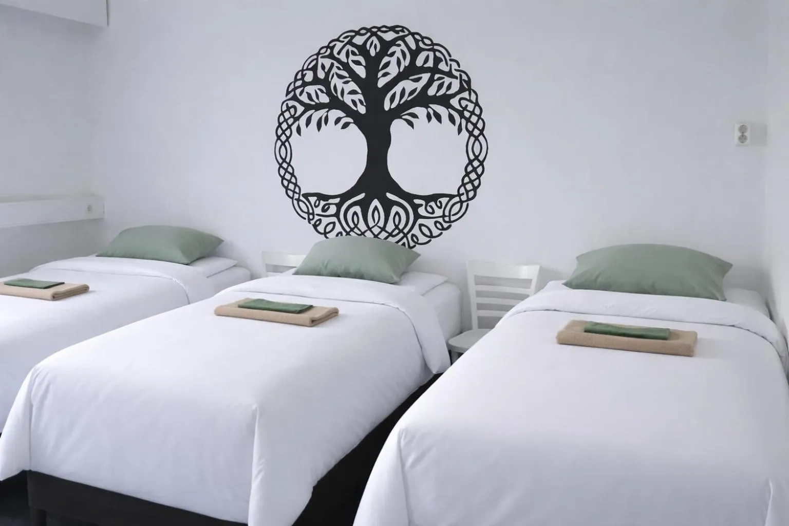 View (from property/room), Bed in Selfoss Hostel