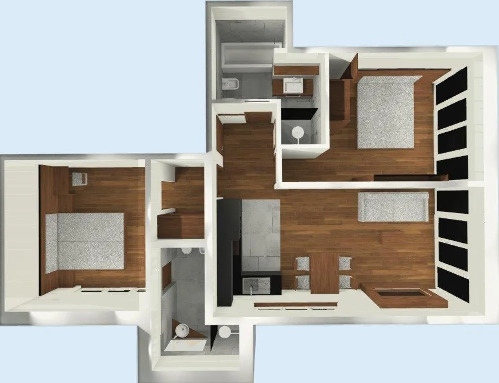 Photo of the whole room in Appartement KroneLiving