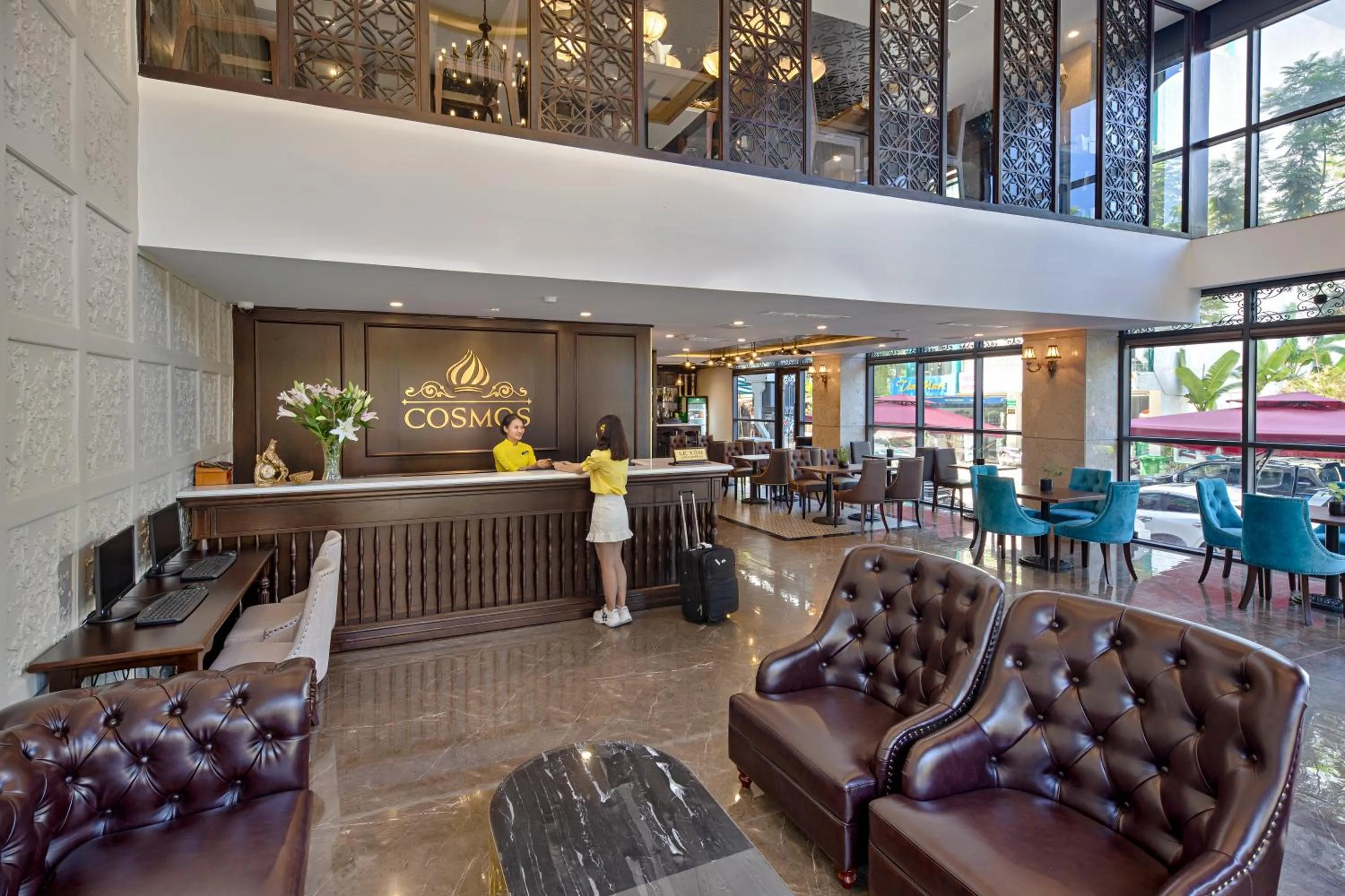 Lobby or reception in Cosmos Hotel Danang