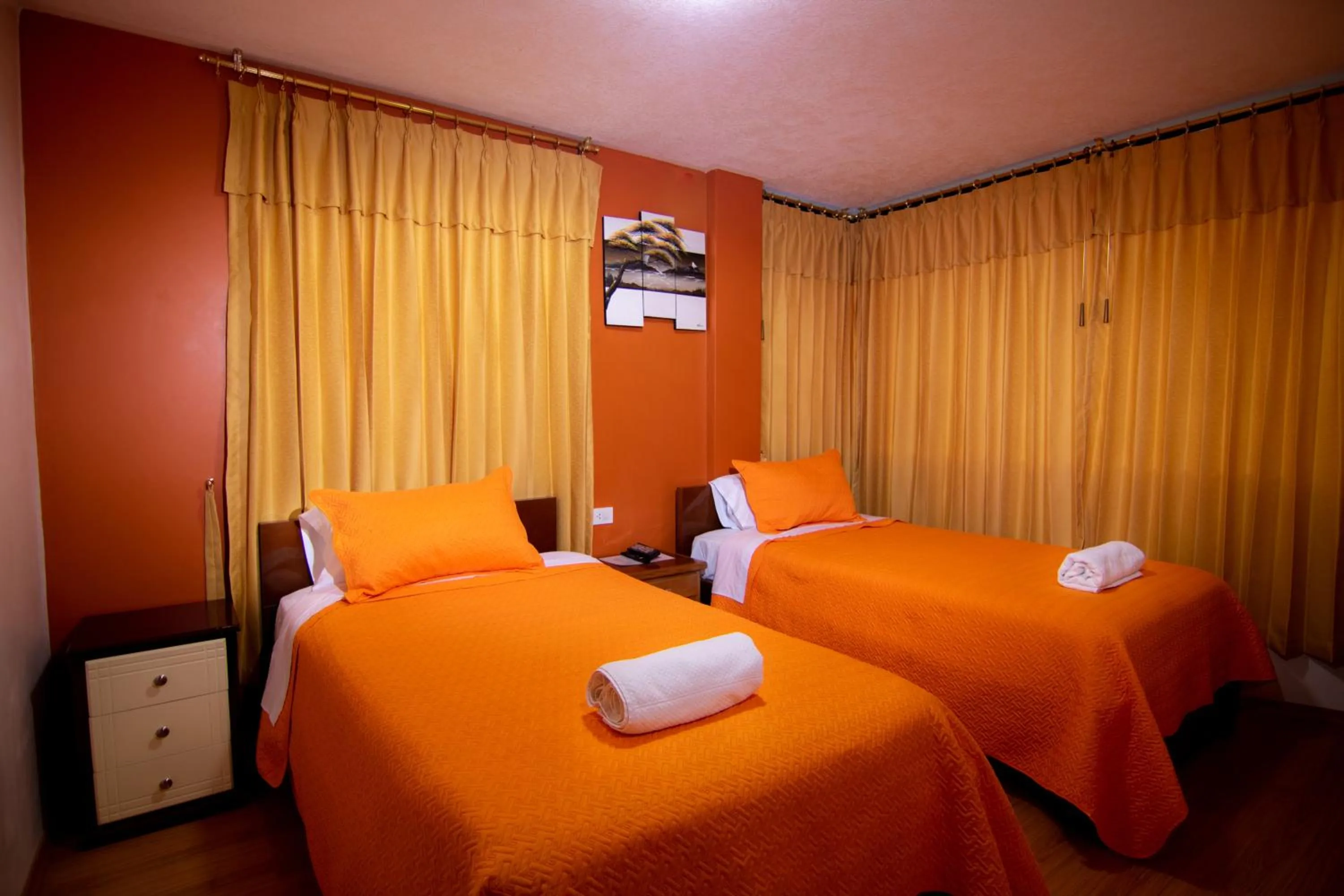 Bed in Hostal Alpachaca - New Quito Airport