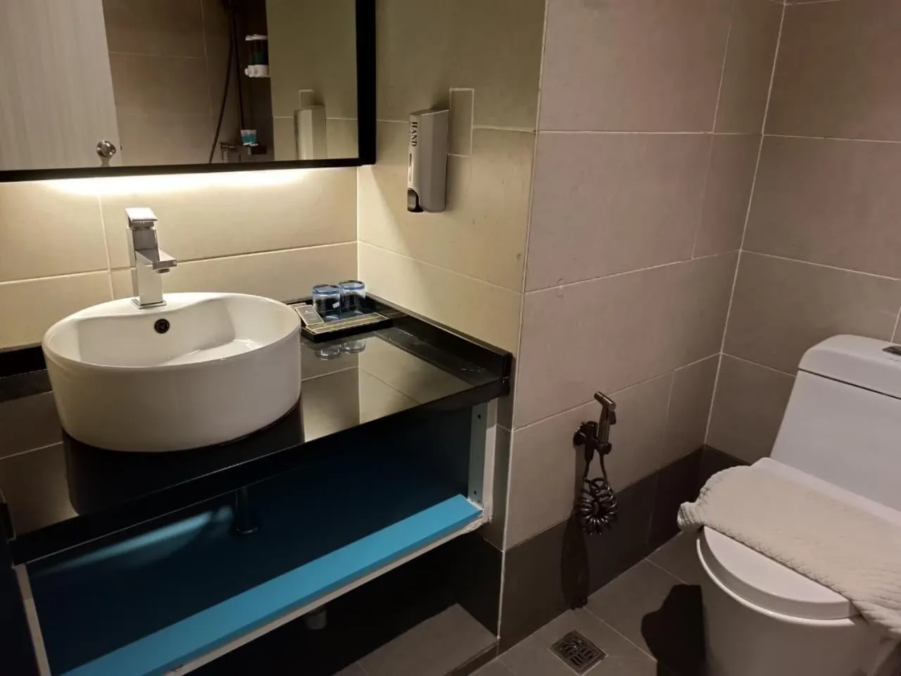 Toilet in Higher Hotel