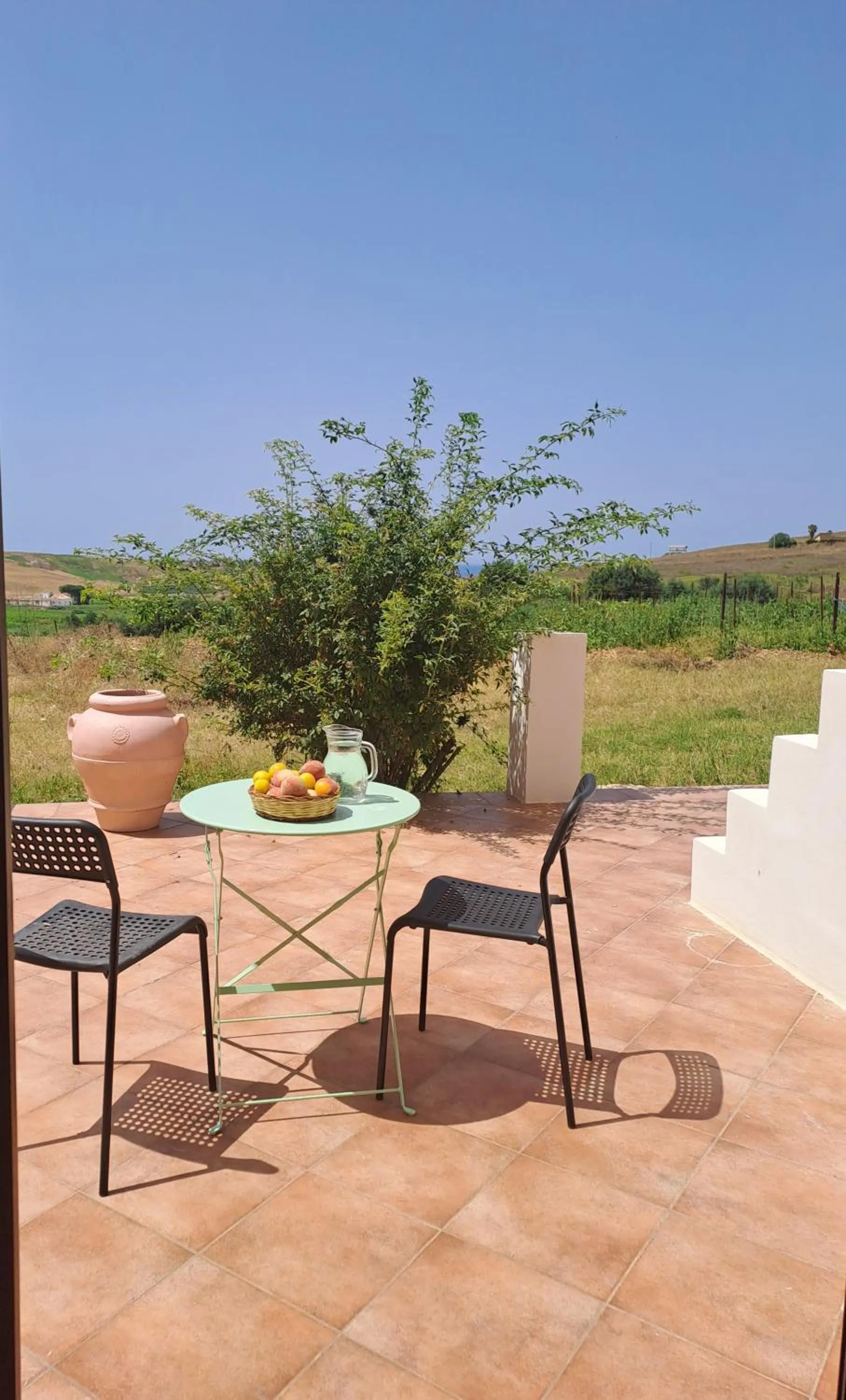 Patio in Fattoria Manostalla Villa Chiarelli