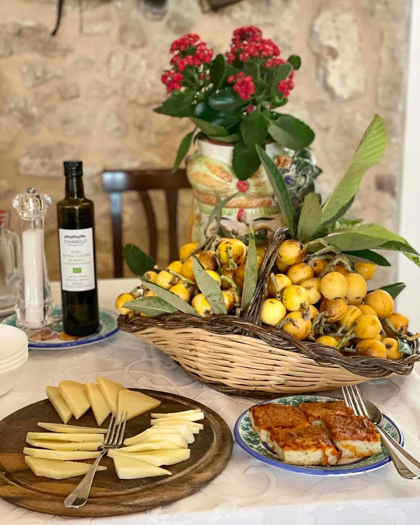Buffet breakfast in Fattoria Manostalla Villa Chiarelli