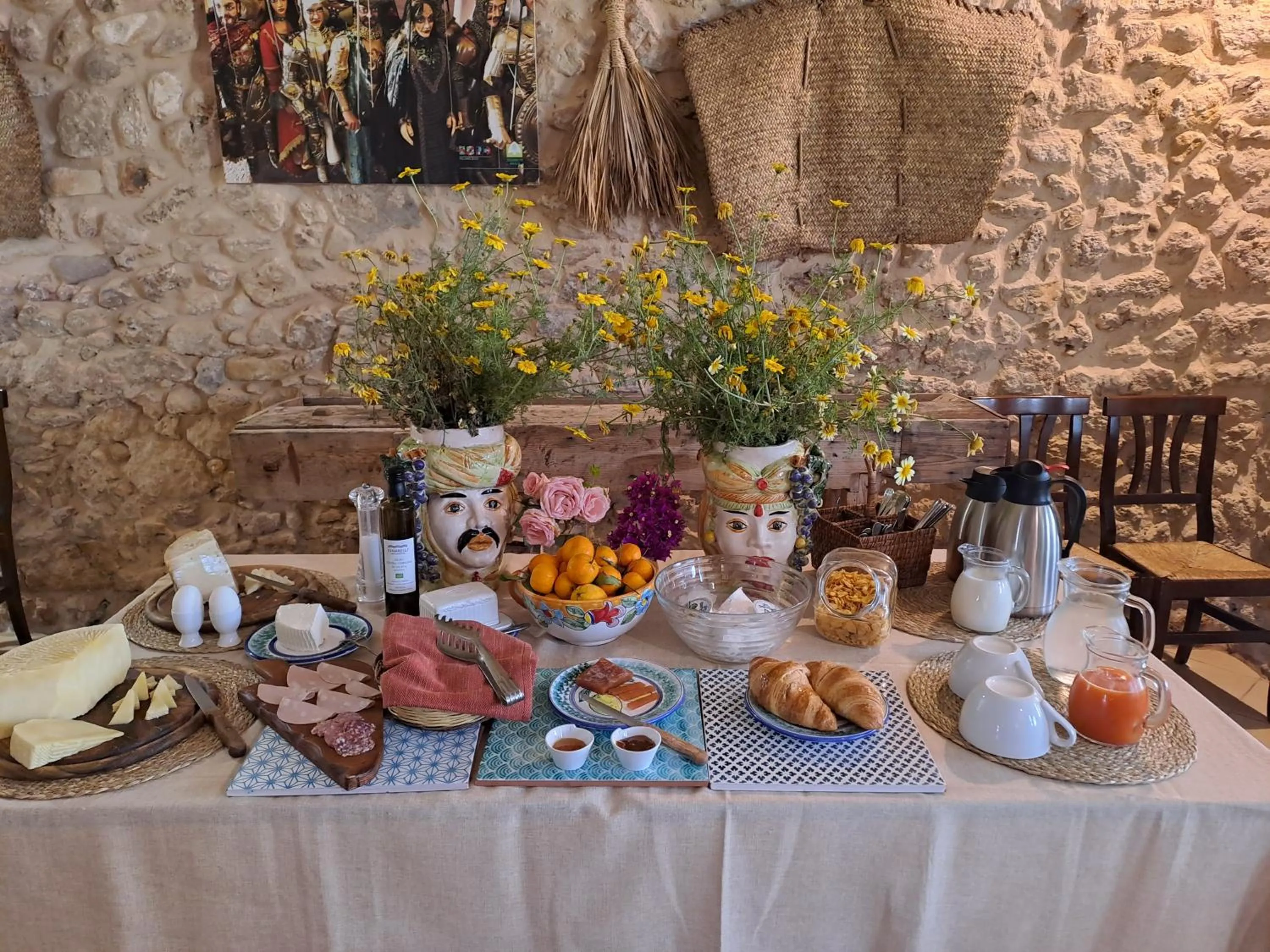 Continental breakfast in Fattoria Manostalla Villa Chiarelli