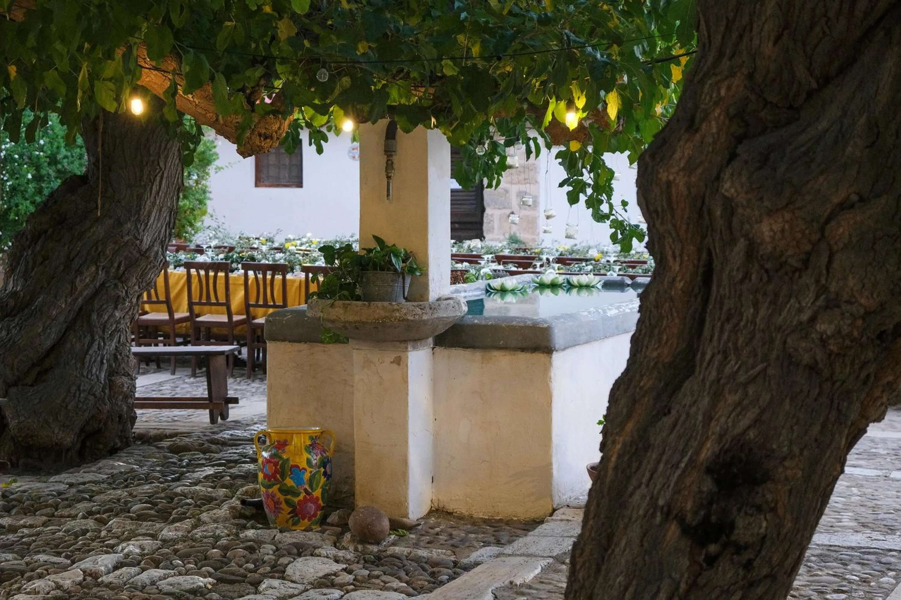 Patio in Fattoria Manostalla Villa Chiarelli
