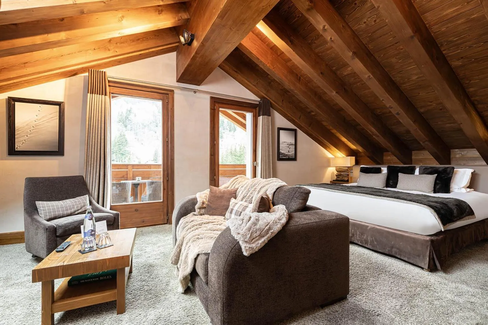 Seating area, Bed in Le Kaïla