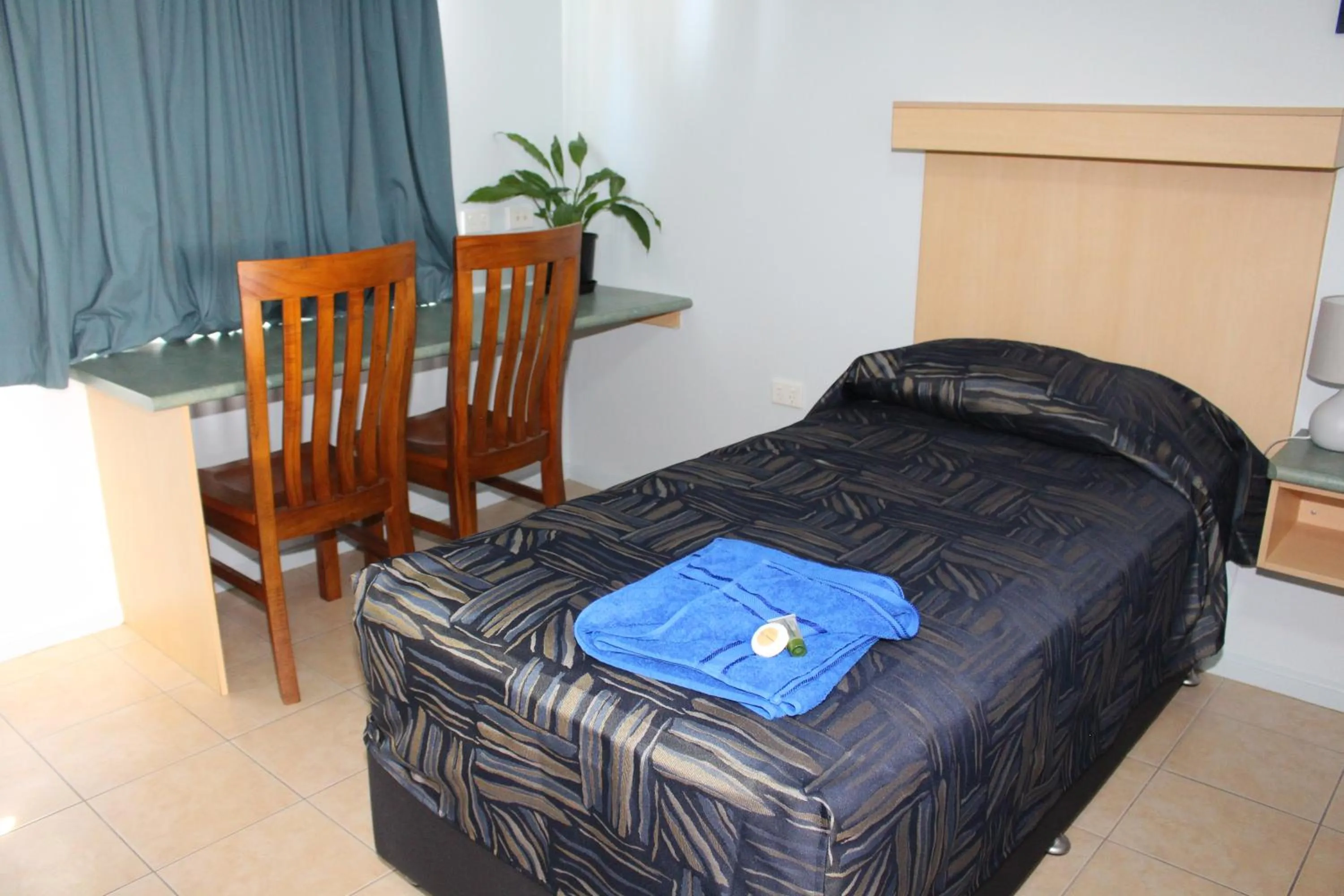 Bed in TI Motel Torres Strait