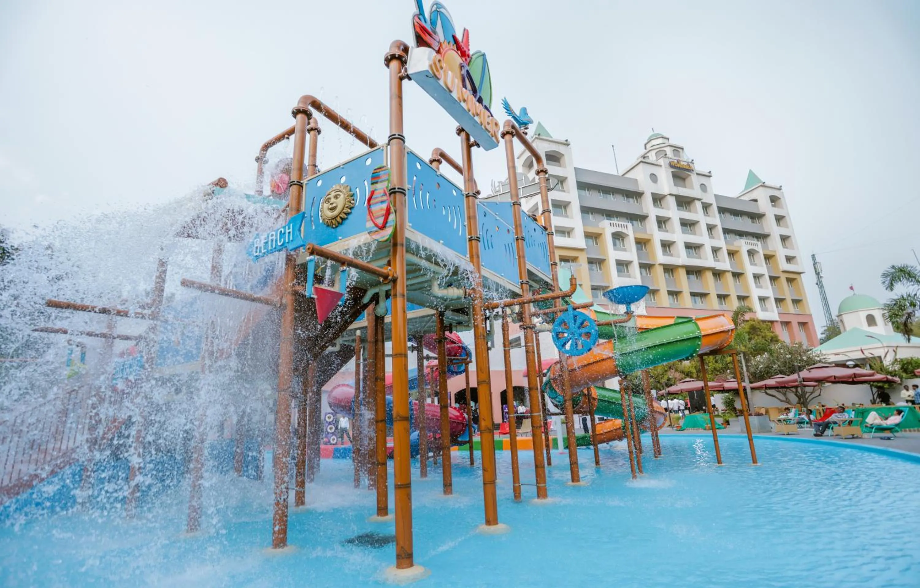Aqua park in Wonderla Resort