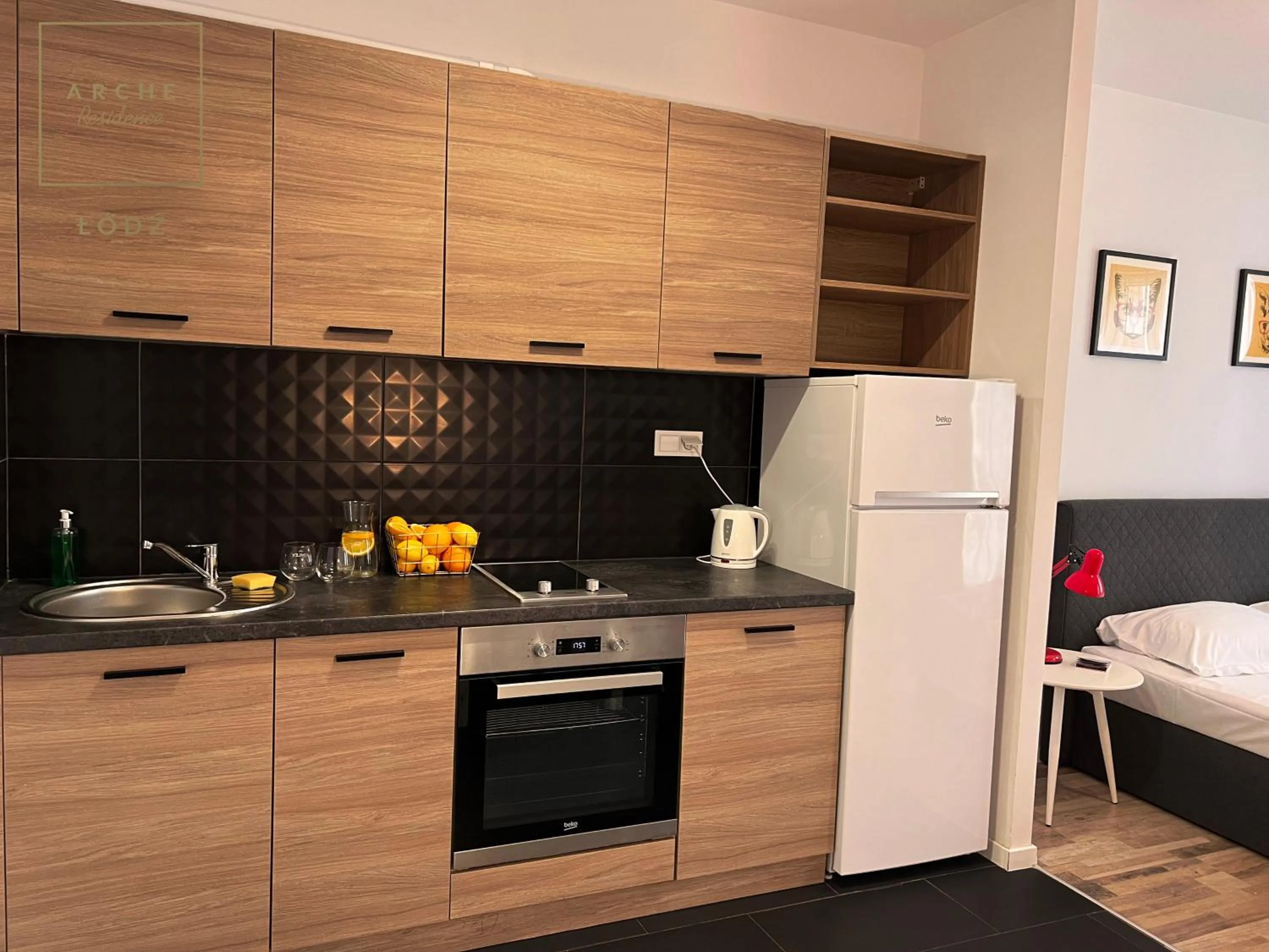 Coffee/tea facilities in Arche Residence Łódź