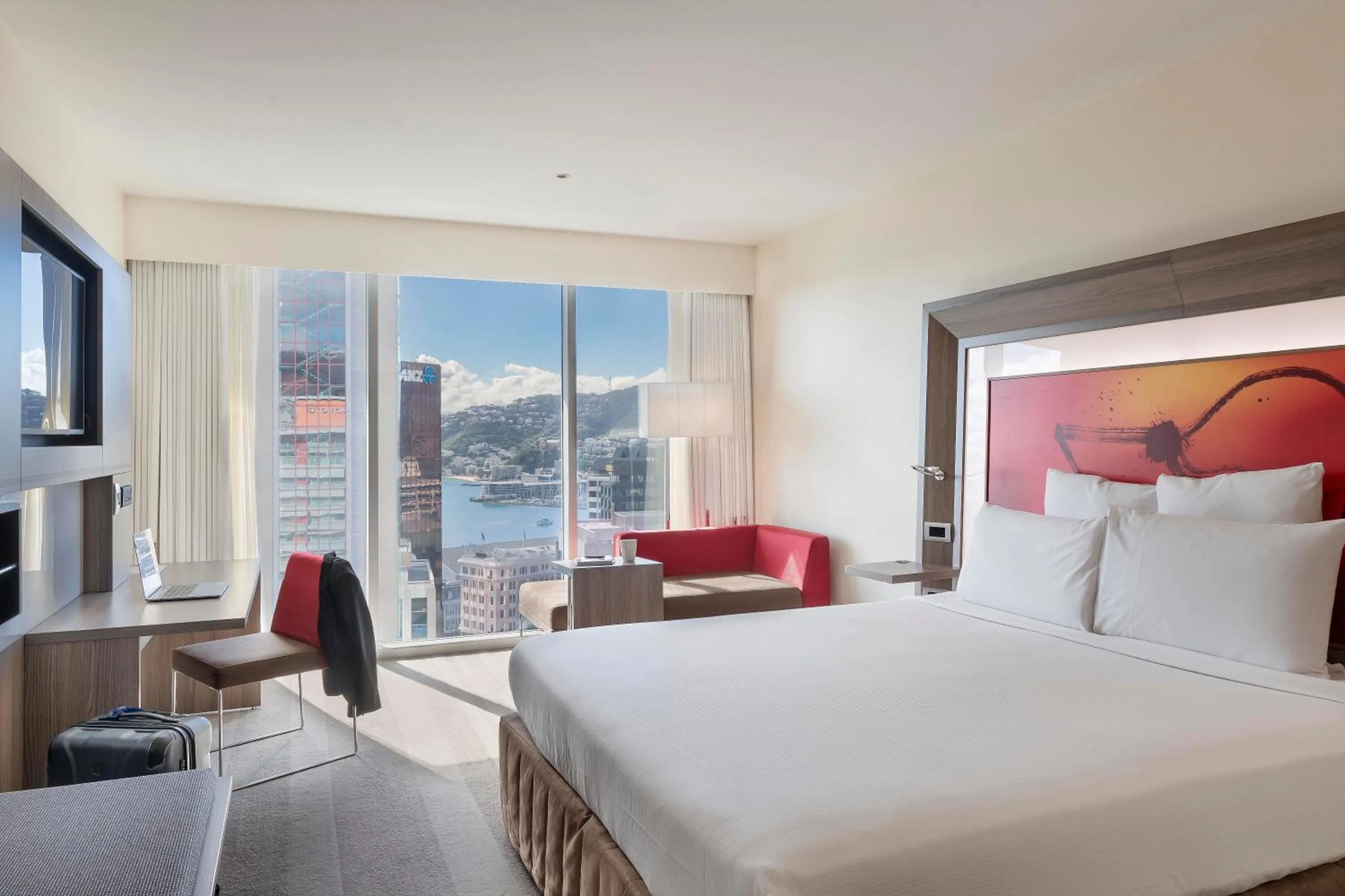 Bed in Novotel Wellington