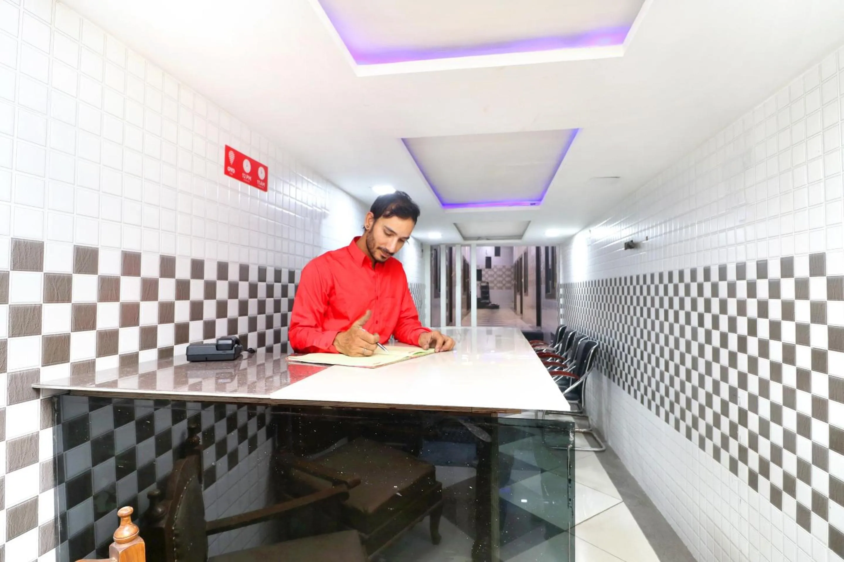 Lobby or reception in Super Hotel O Max