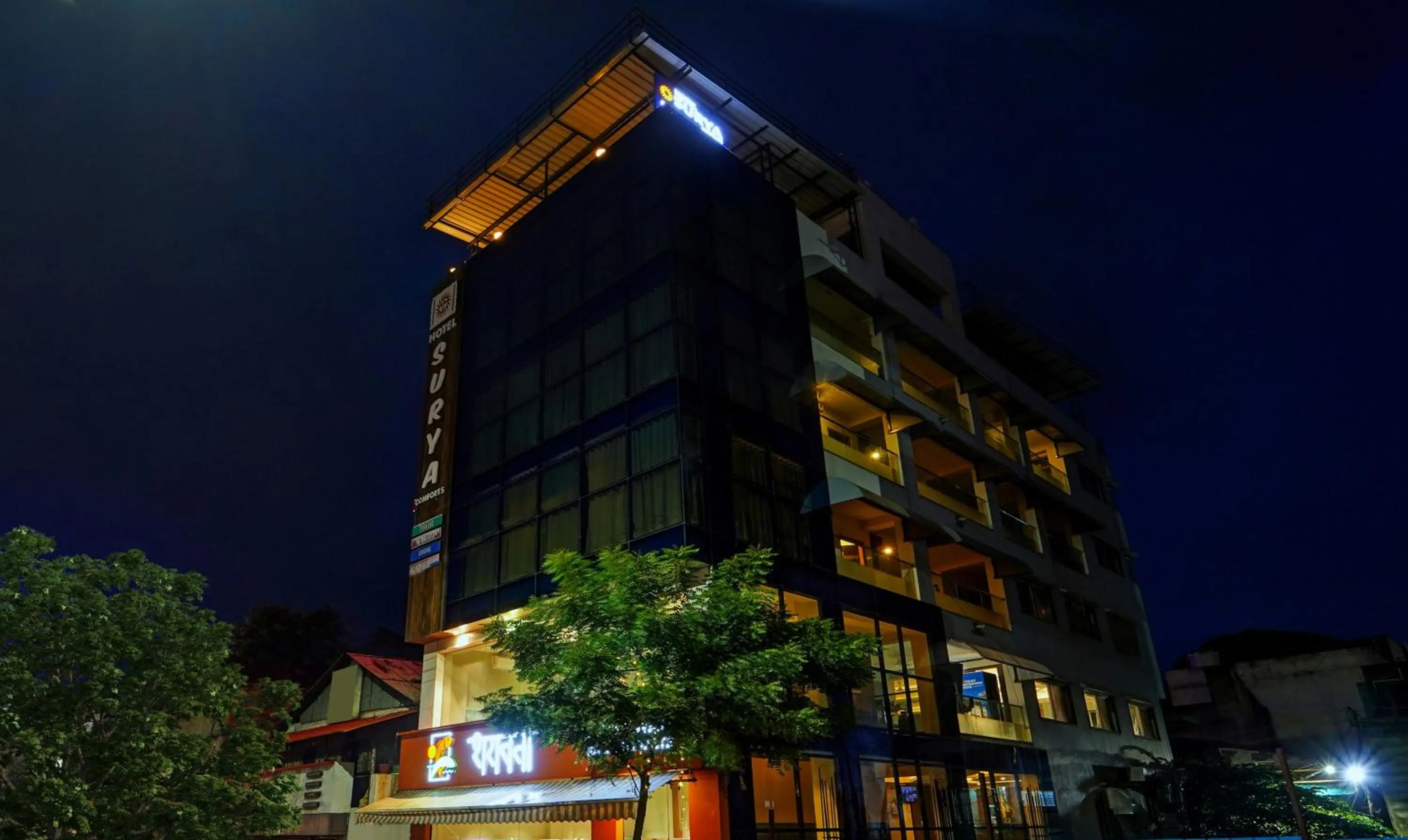 Property building in Treebo Surya Comforts, 200 Mtrs From Kolhapur Railway Station