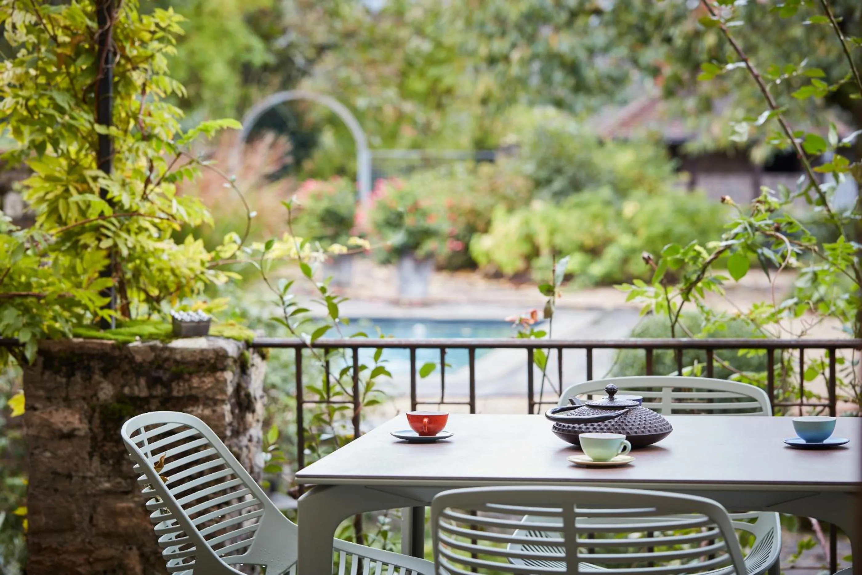 Balcony/Terrace in La Closerie des Capucines