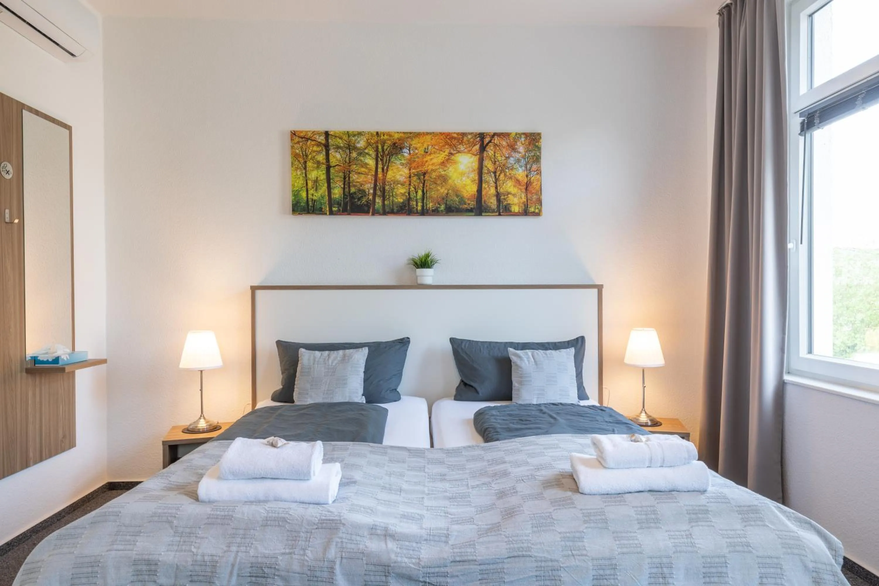 Bed in Gästehaus Wahnbek