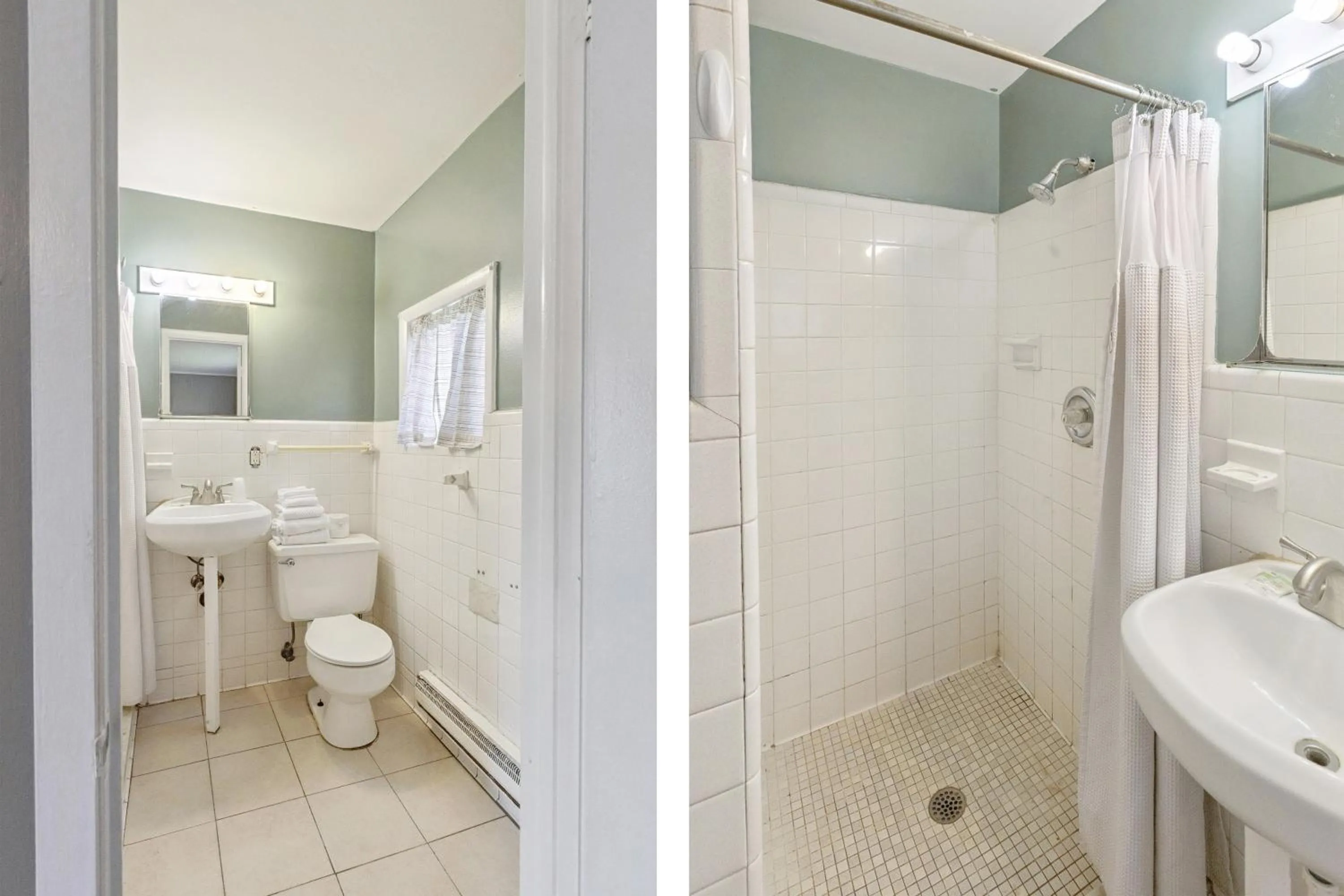 Bathroom in Currys Motel by OYO Saginaw MI