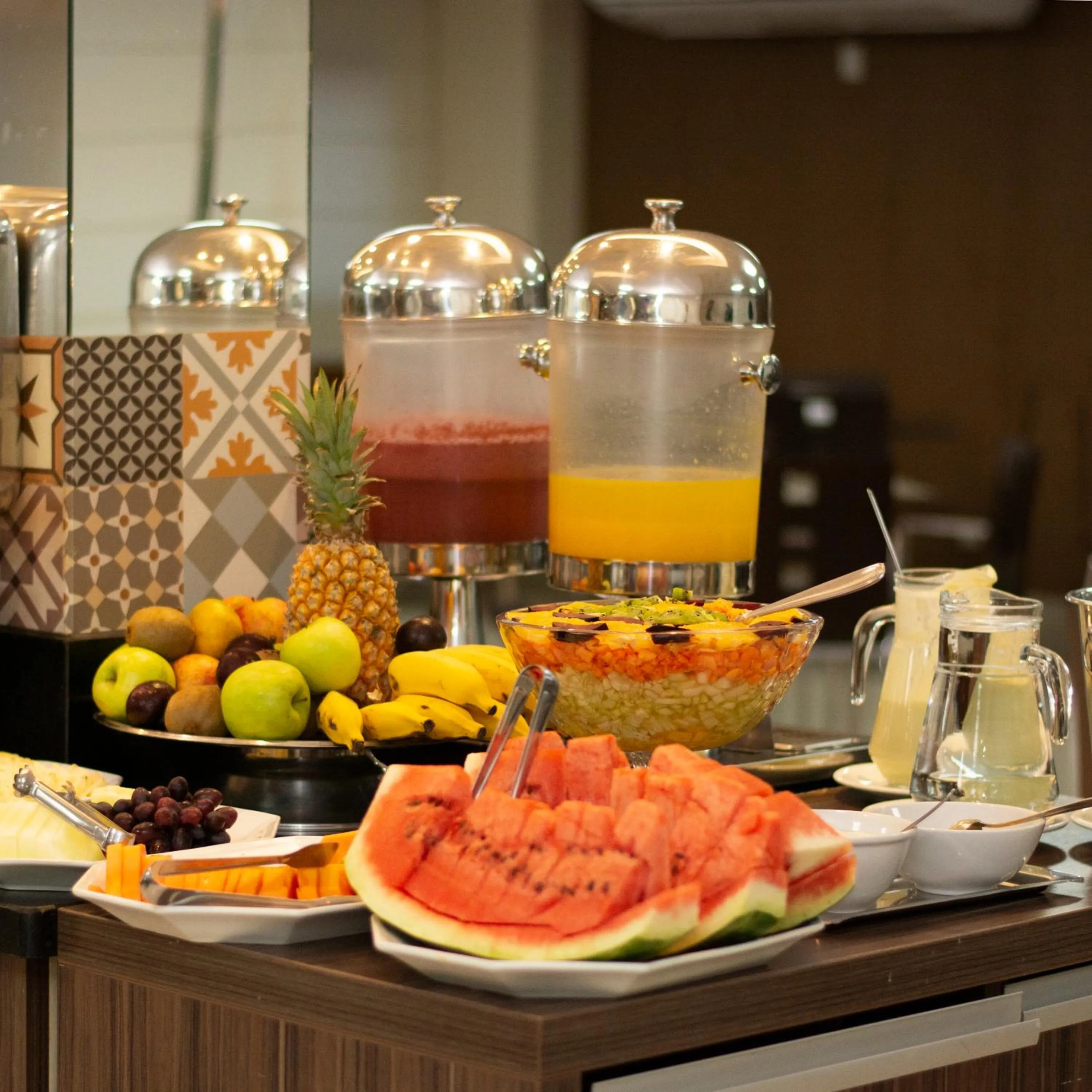 Breakfast in Golden Plaza Hotel