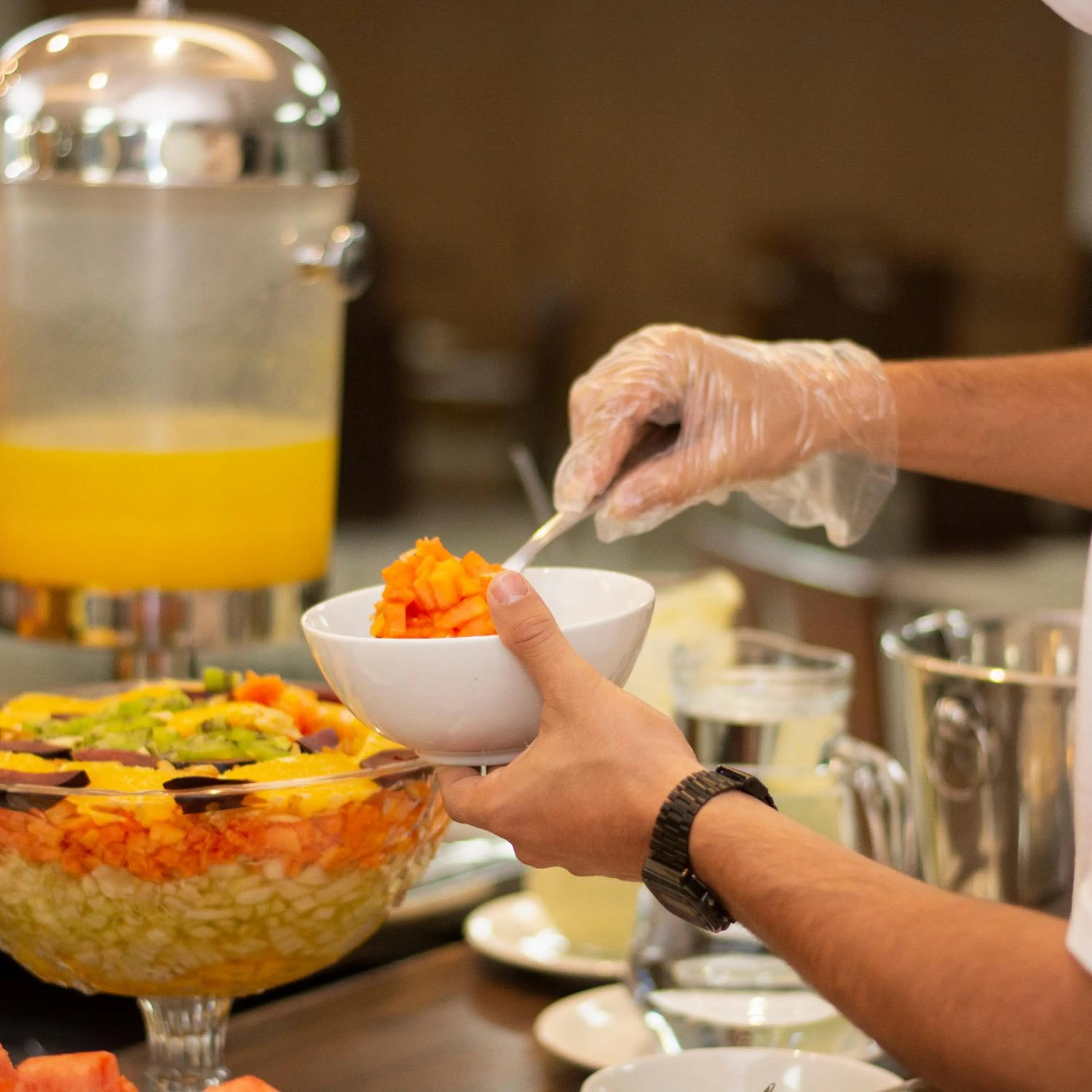 Breakfast in Golden Plaza Hotel