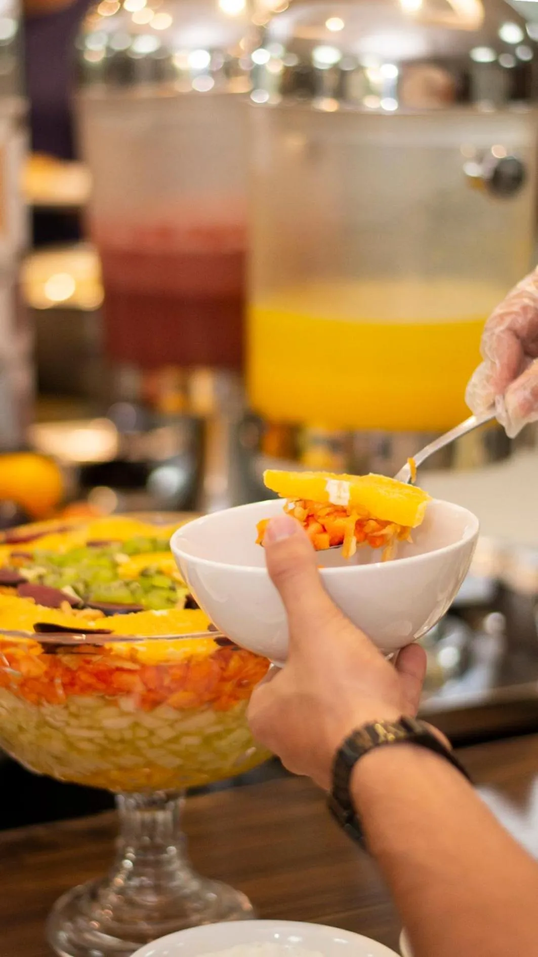 Breakfast in Golden Plaza Hotel