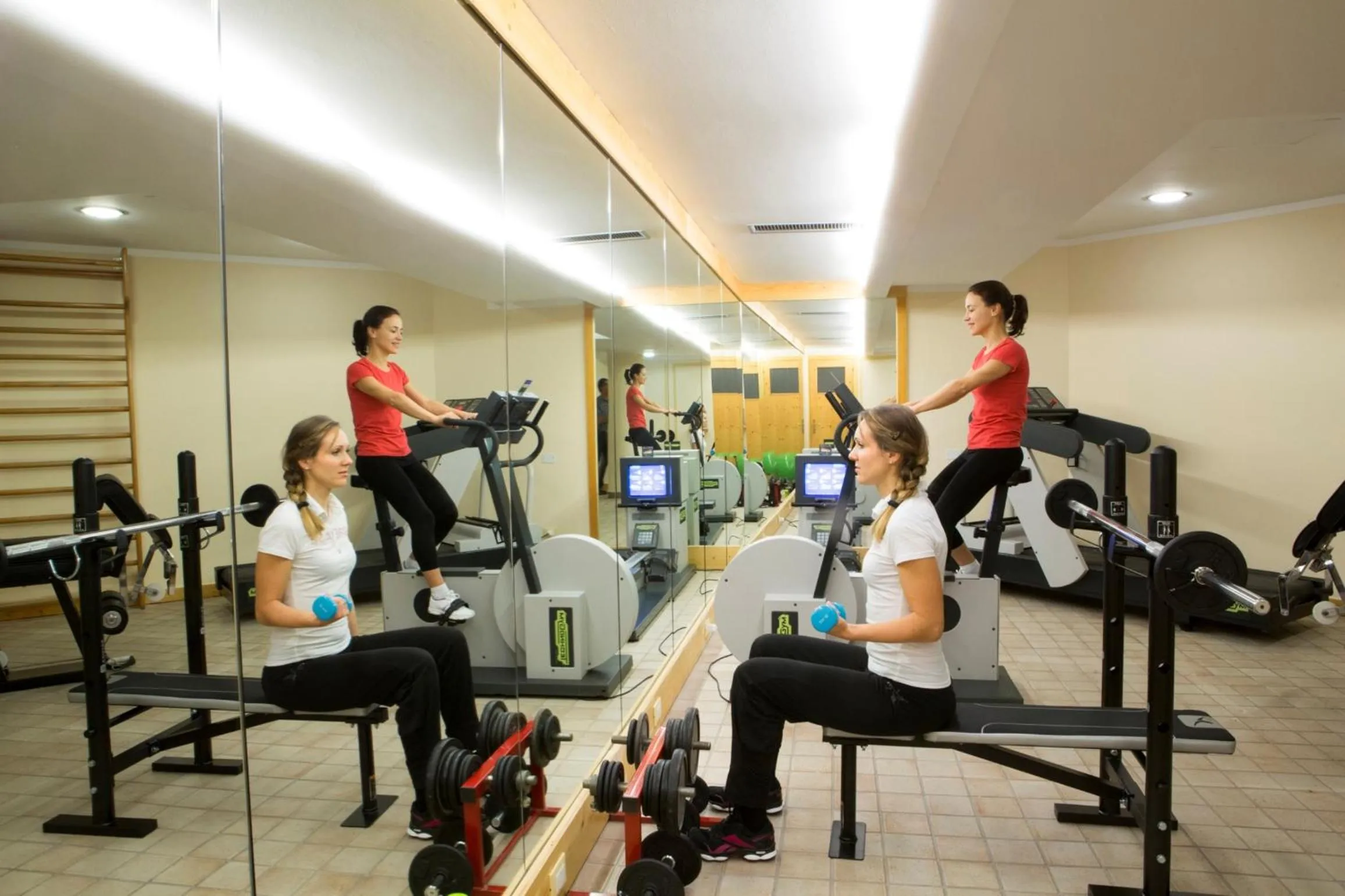 Fitness centre/facilities in Hotel Portavescovo