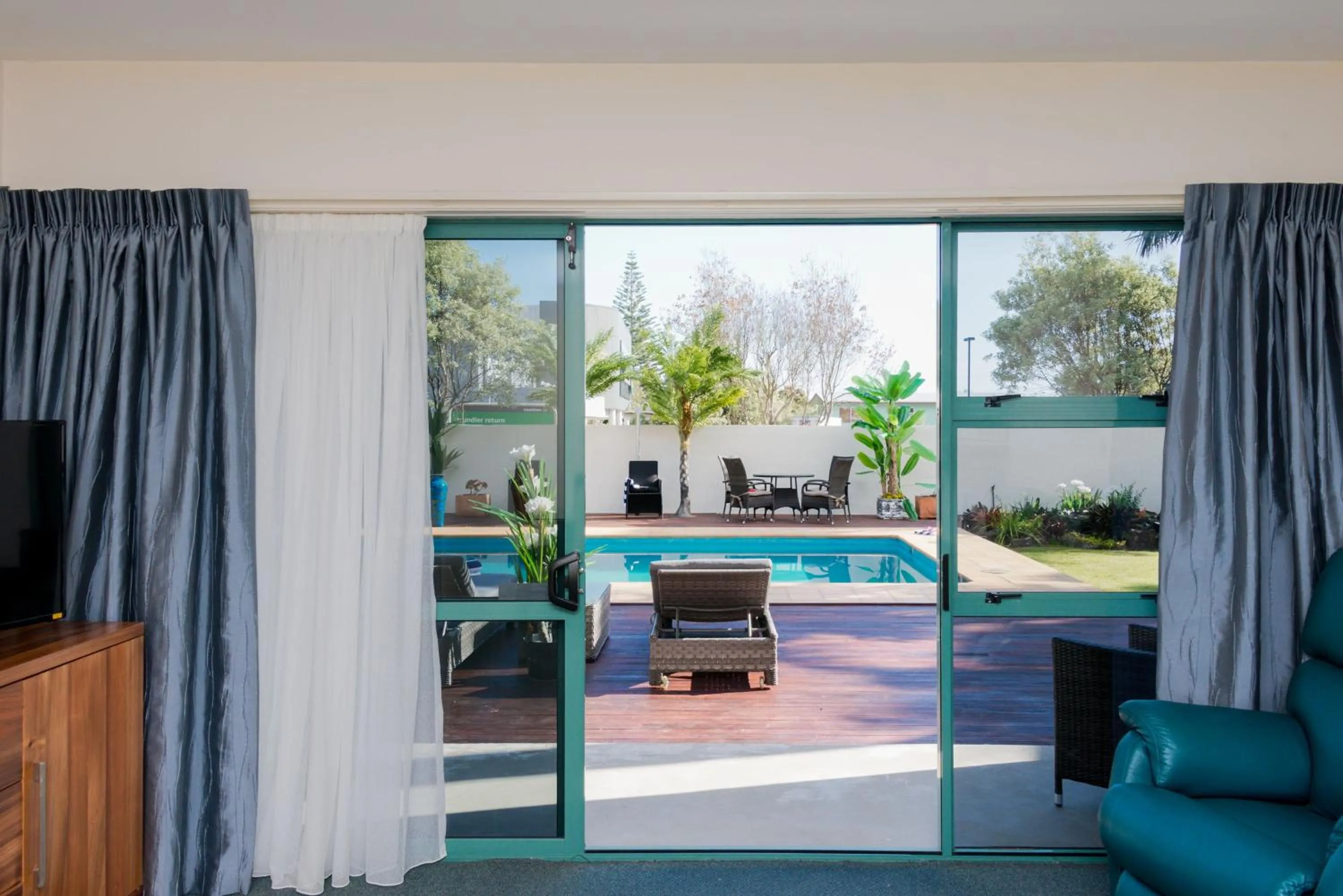 Patio in Te Tiriti Motel