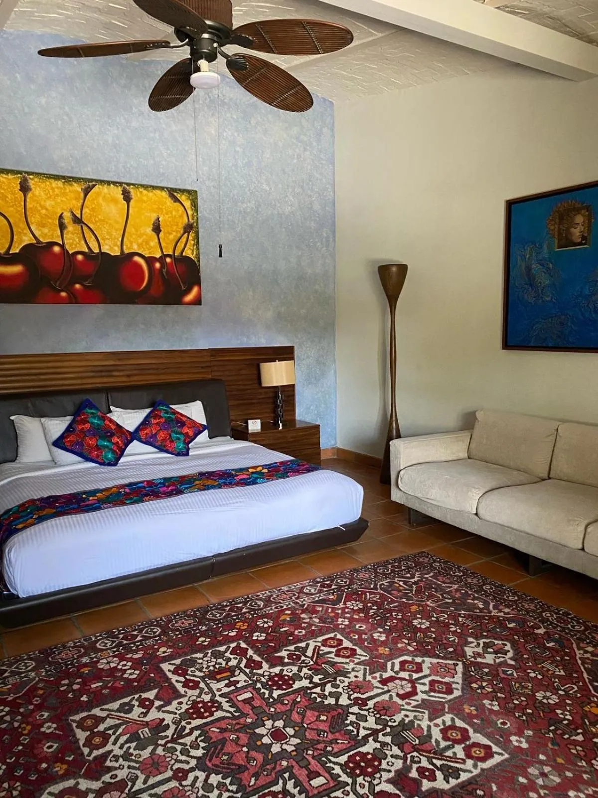 Bed in Hacienda del Lago Boutique Hotel