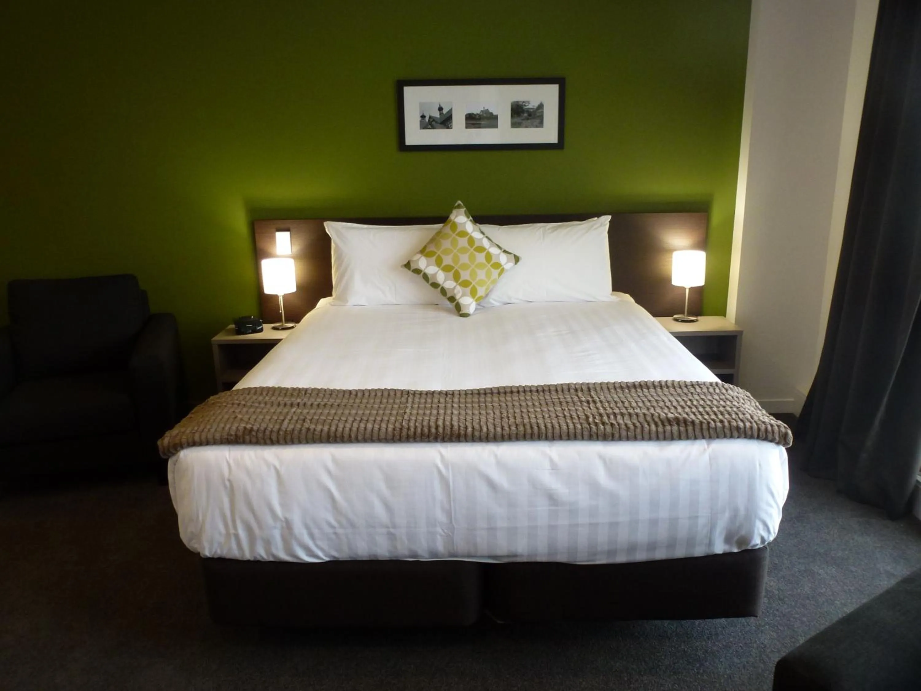 Bed in Quest Rotorua Central