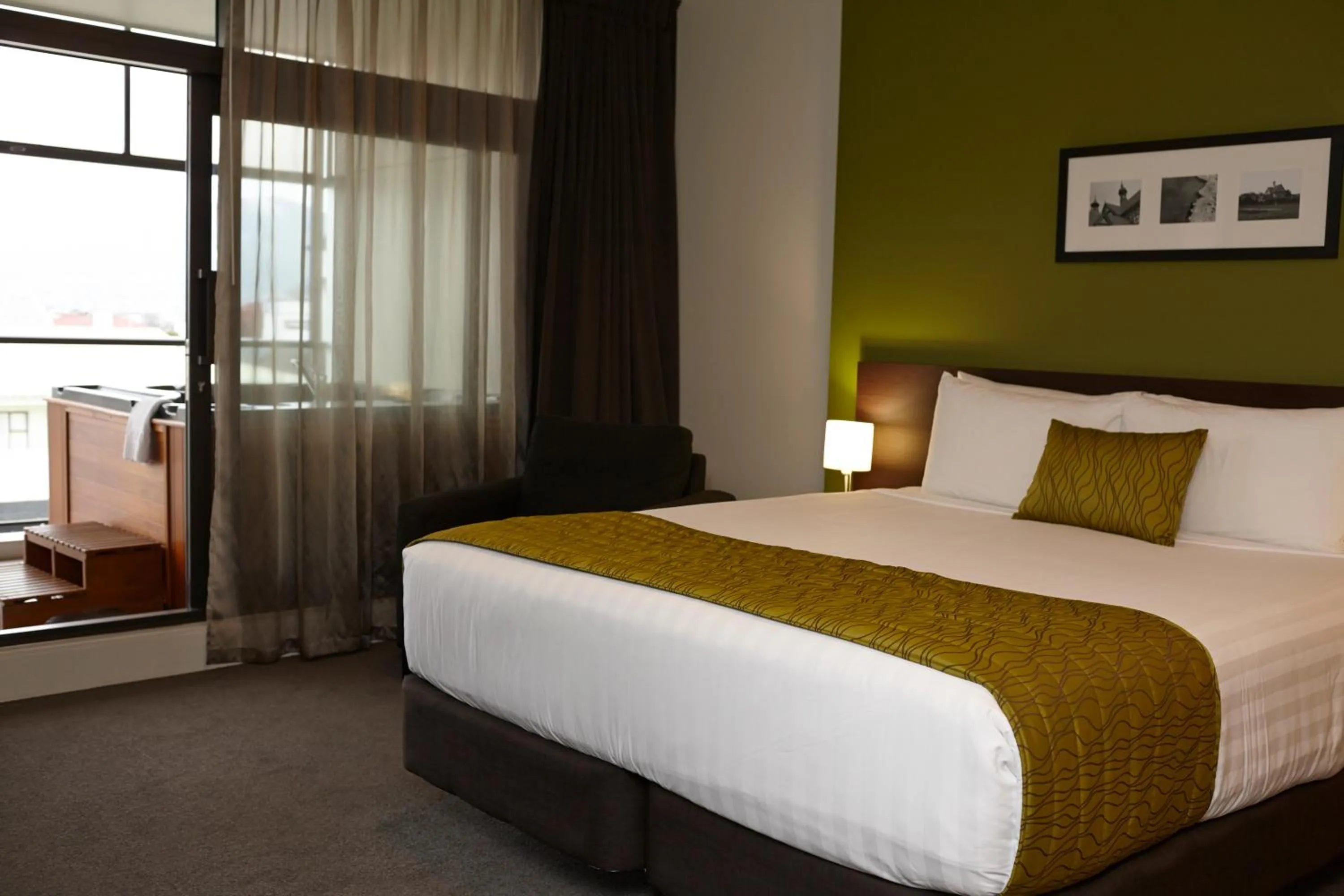 Bed in Quest Rotorua Central