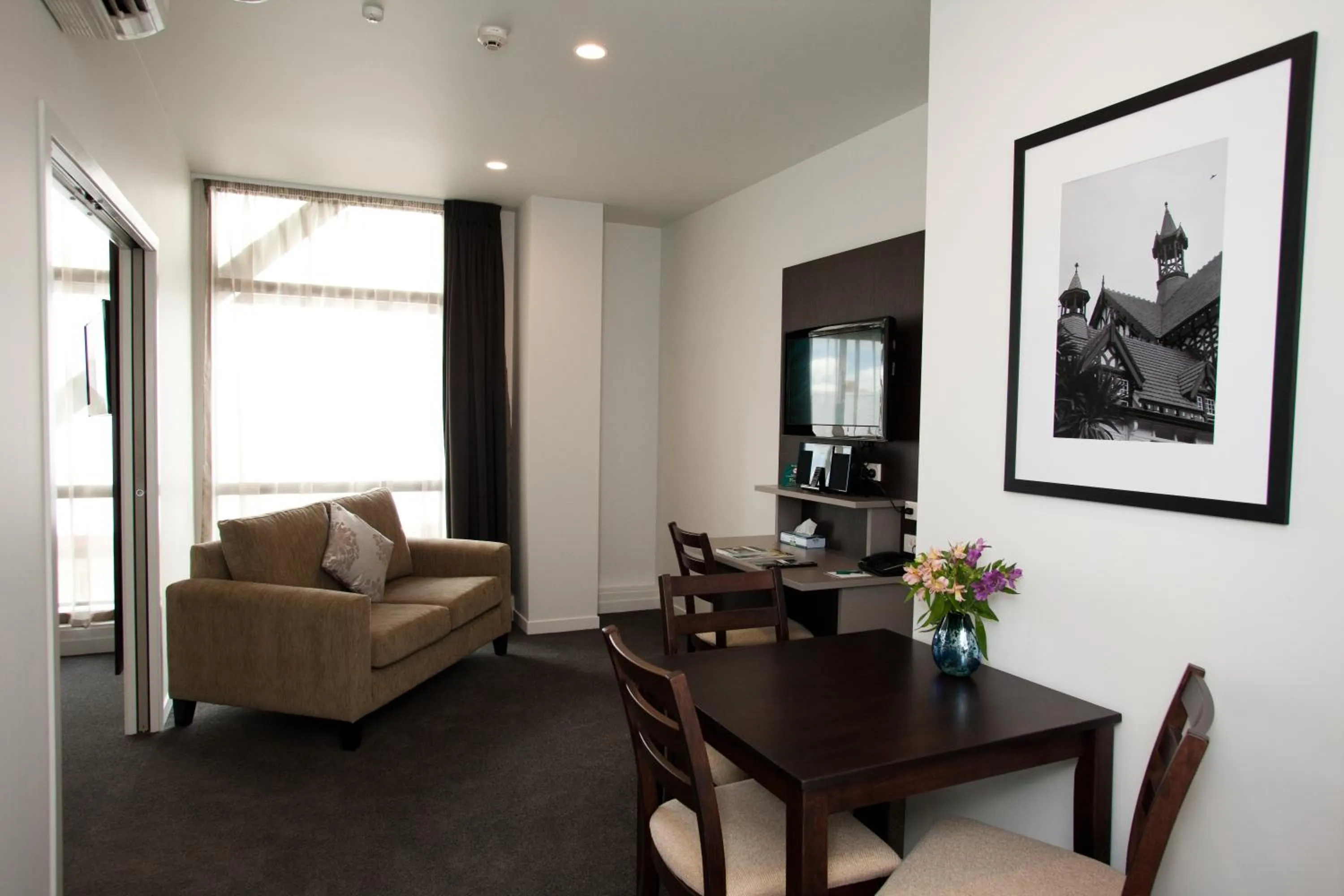 Living room in Quest Rotorua Central