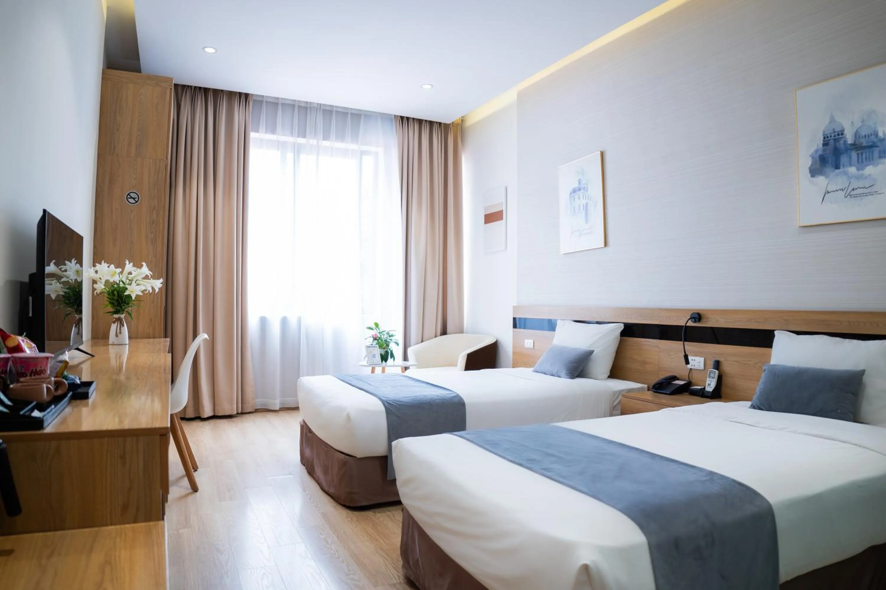 Bed in Mango Hotel - Ha Noi Railway station