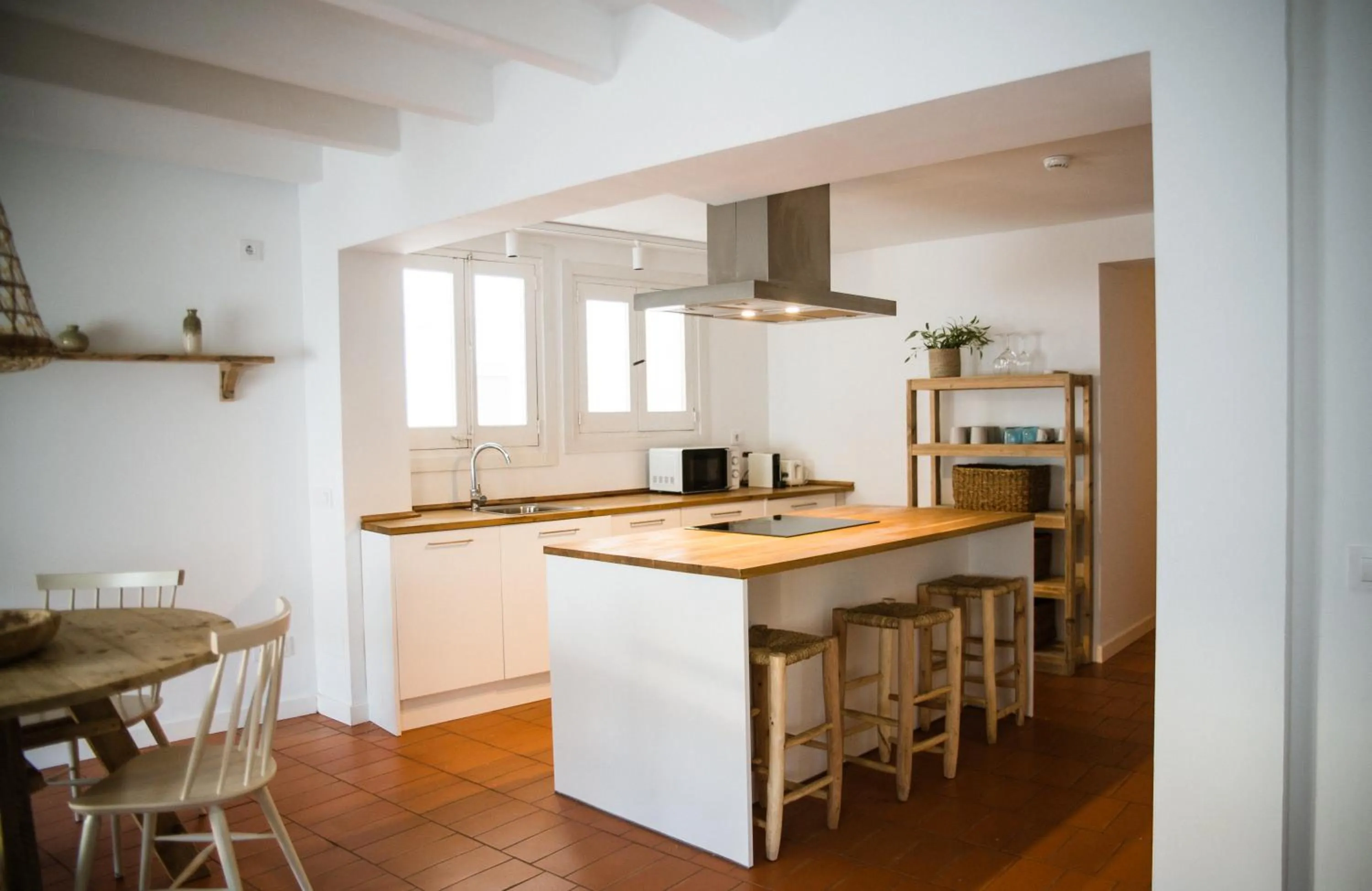 kitchen in Hostal Ses Negres