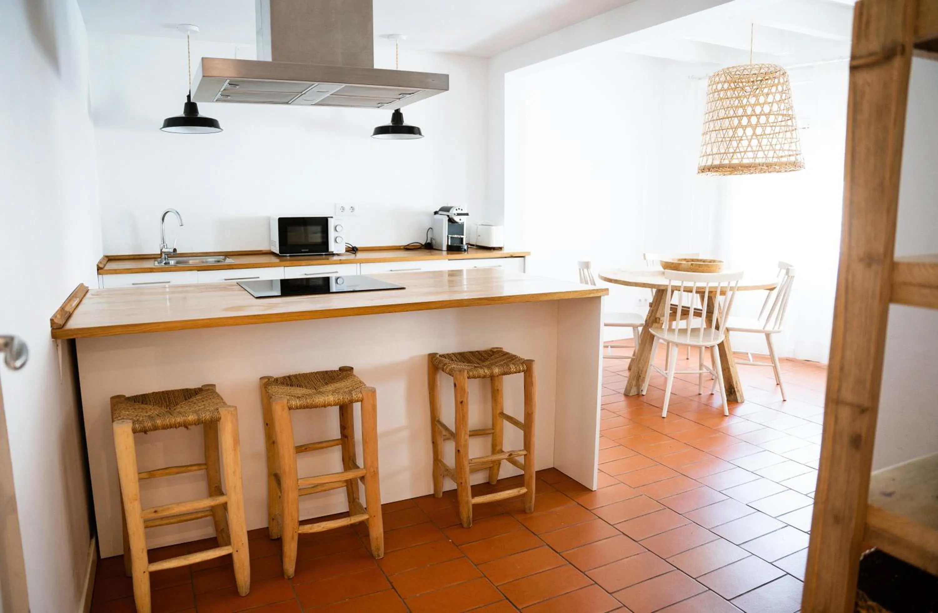 kitchen in Hostal Ses Negres