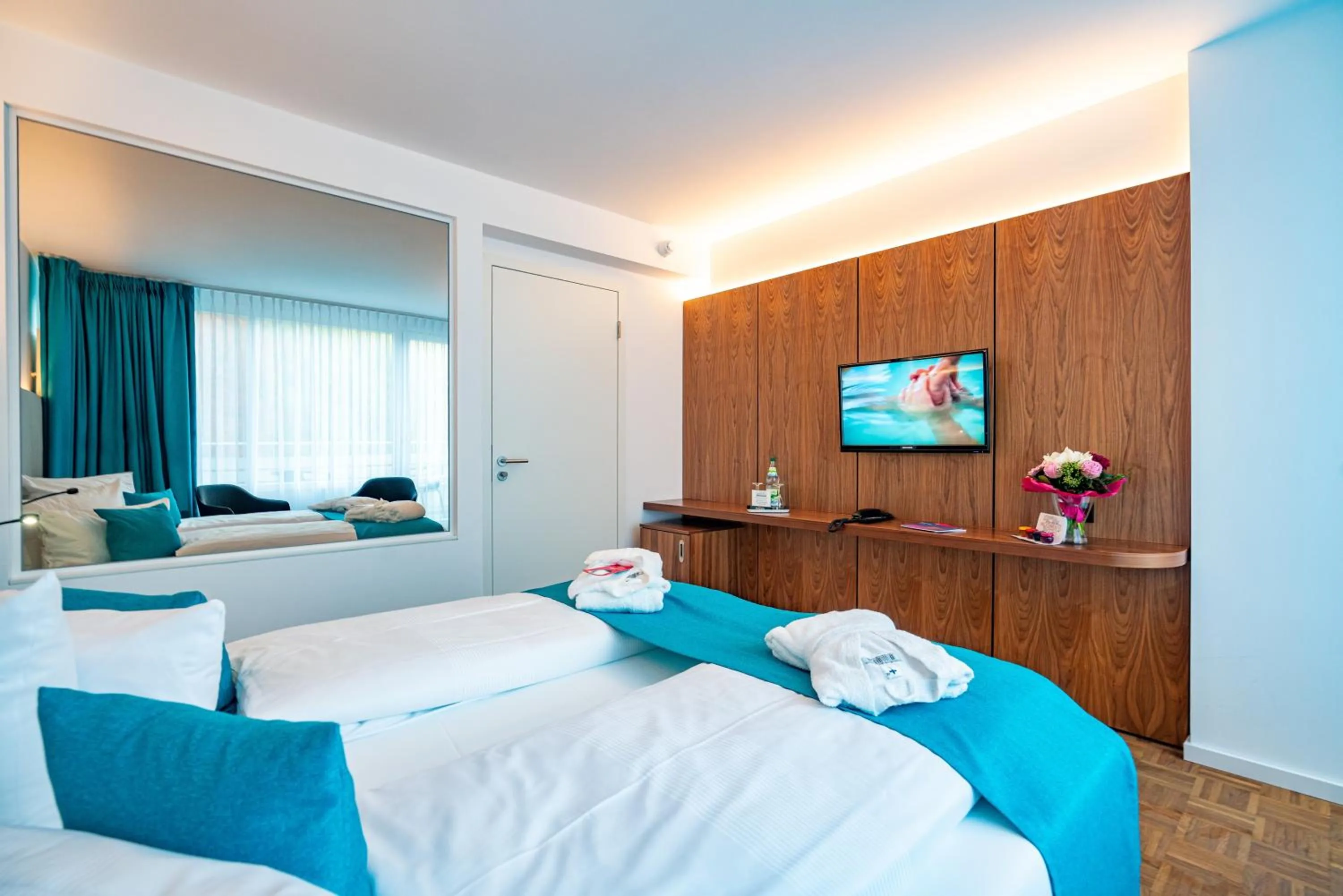 Bed in Hotel an der Therme Bad Sulza