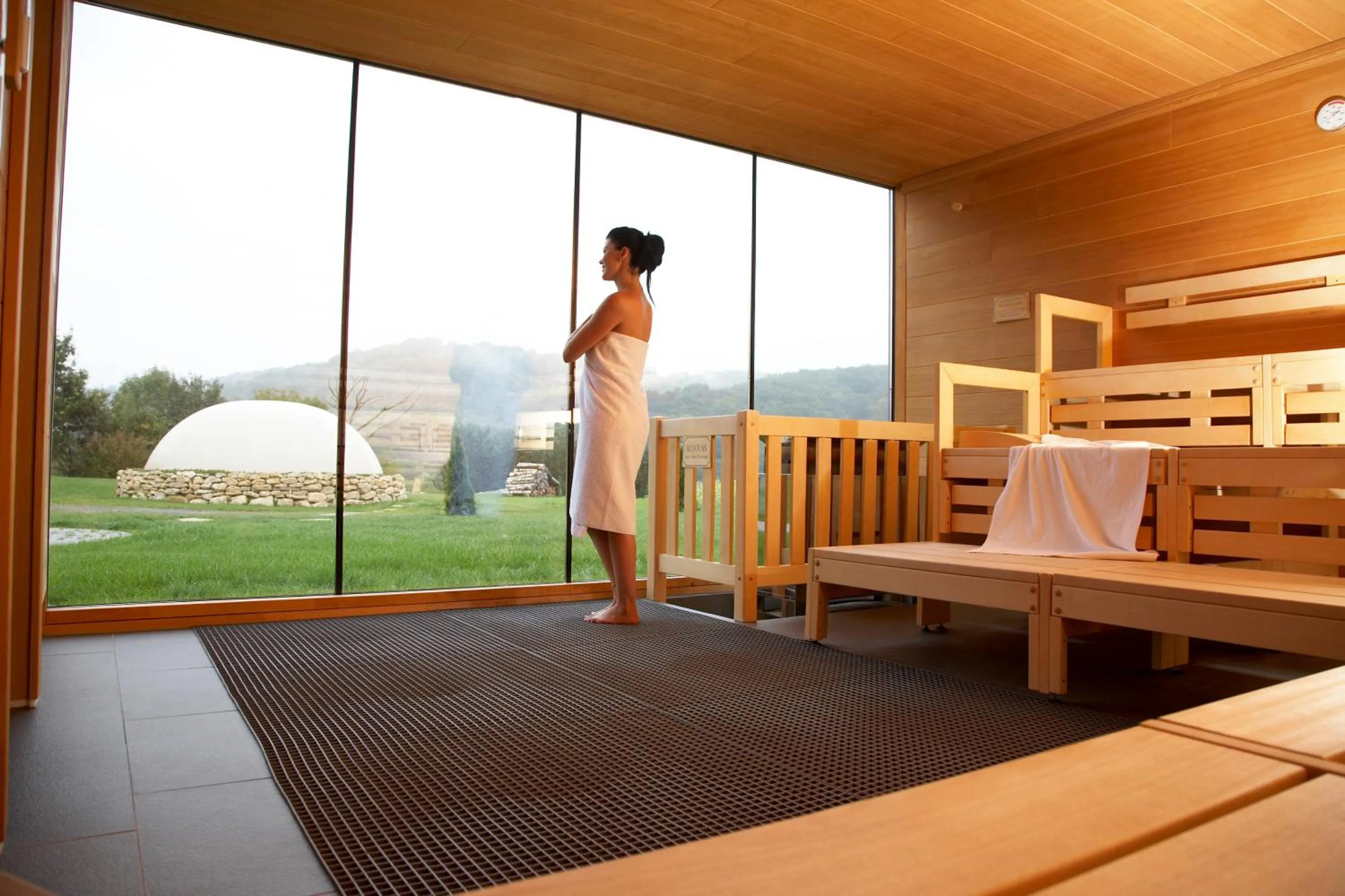 Sauna, Bed in Hotel an der Therme Bad Sulza